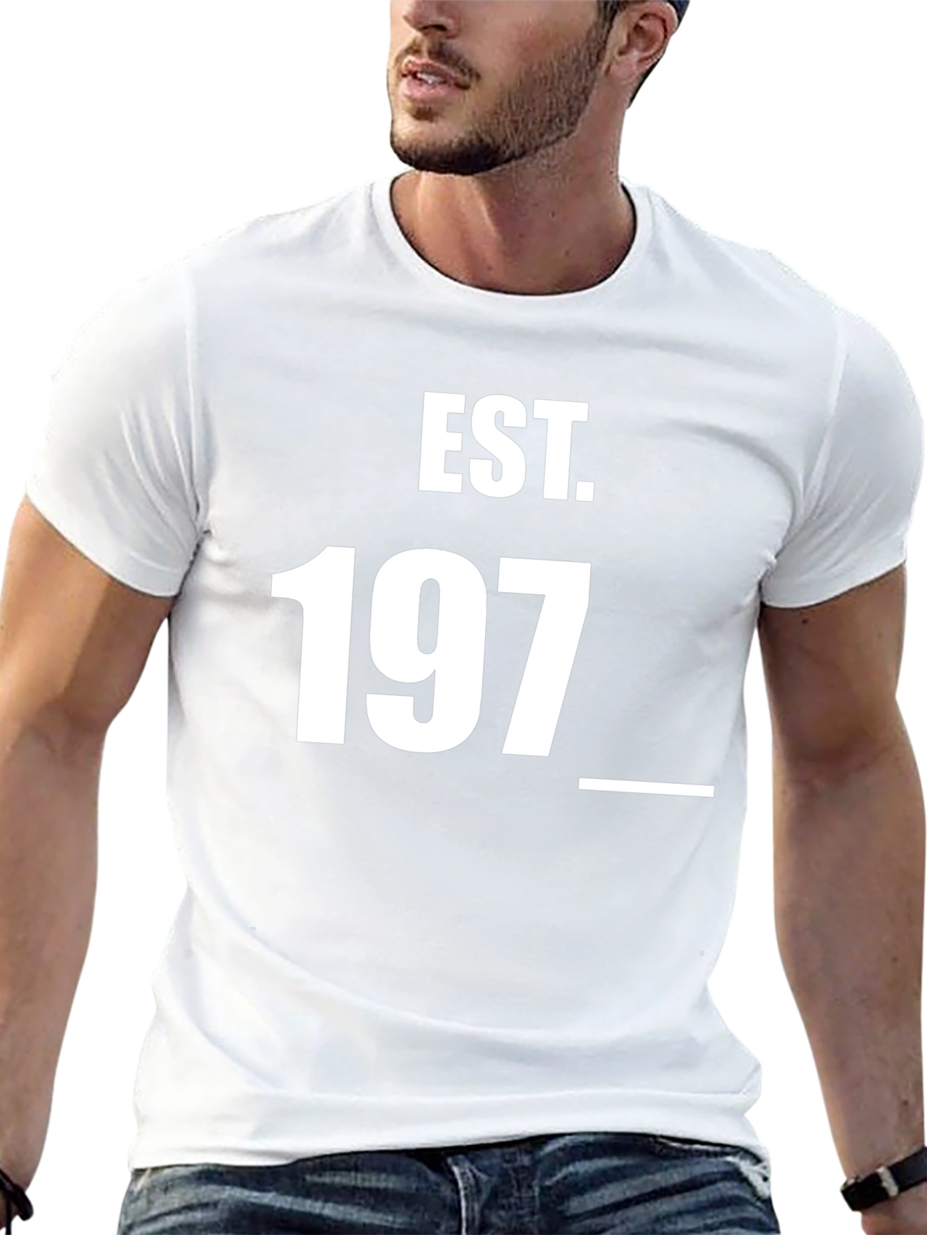 Black Est. 197_ Graphic Tee - Unisex Soft Cotton T-Shirt view 13