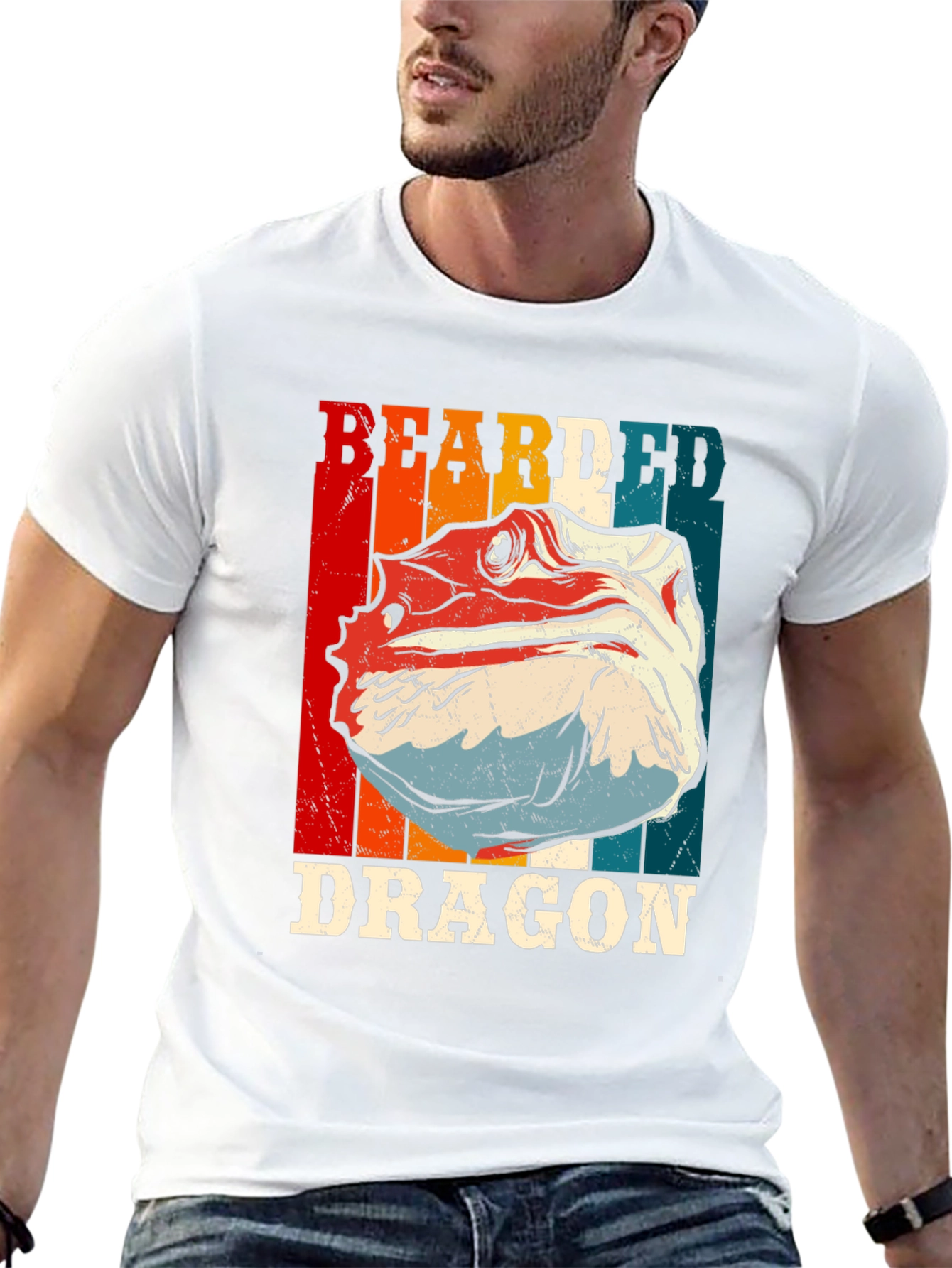 Black Bearded Dragon Graphic T-Shirt - Cool Reptile Tee view 13