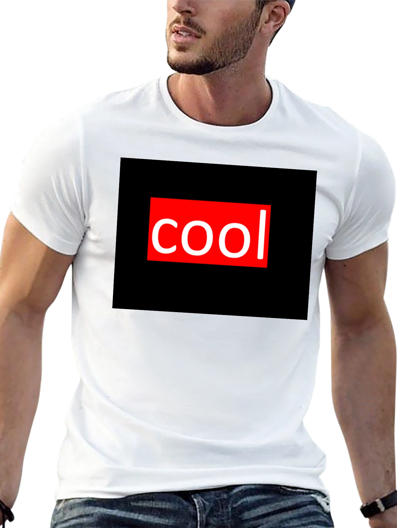 Black Cool Graphic Tee - Black Casual T-Shirt view 13