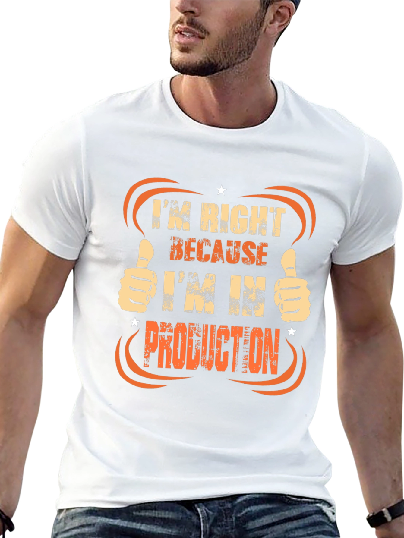 Black Production T-Shirt: Always Right! view 13