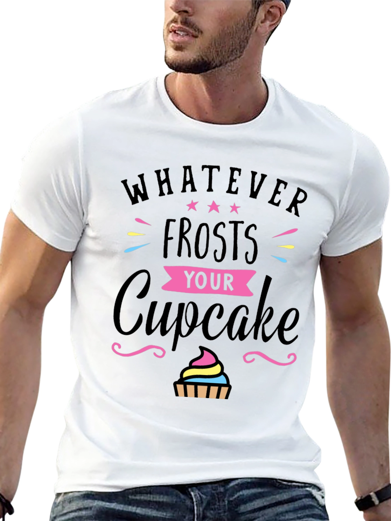 Black Whatever Frosts Your Cupcake T-Shirt view 13