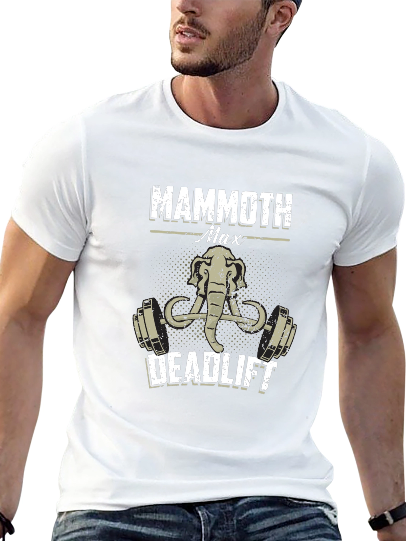 Black Mammoth Max Deadlift T-Shirt - Weightlifting Tee view 13