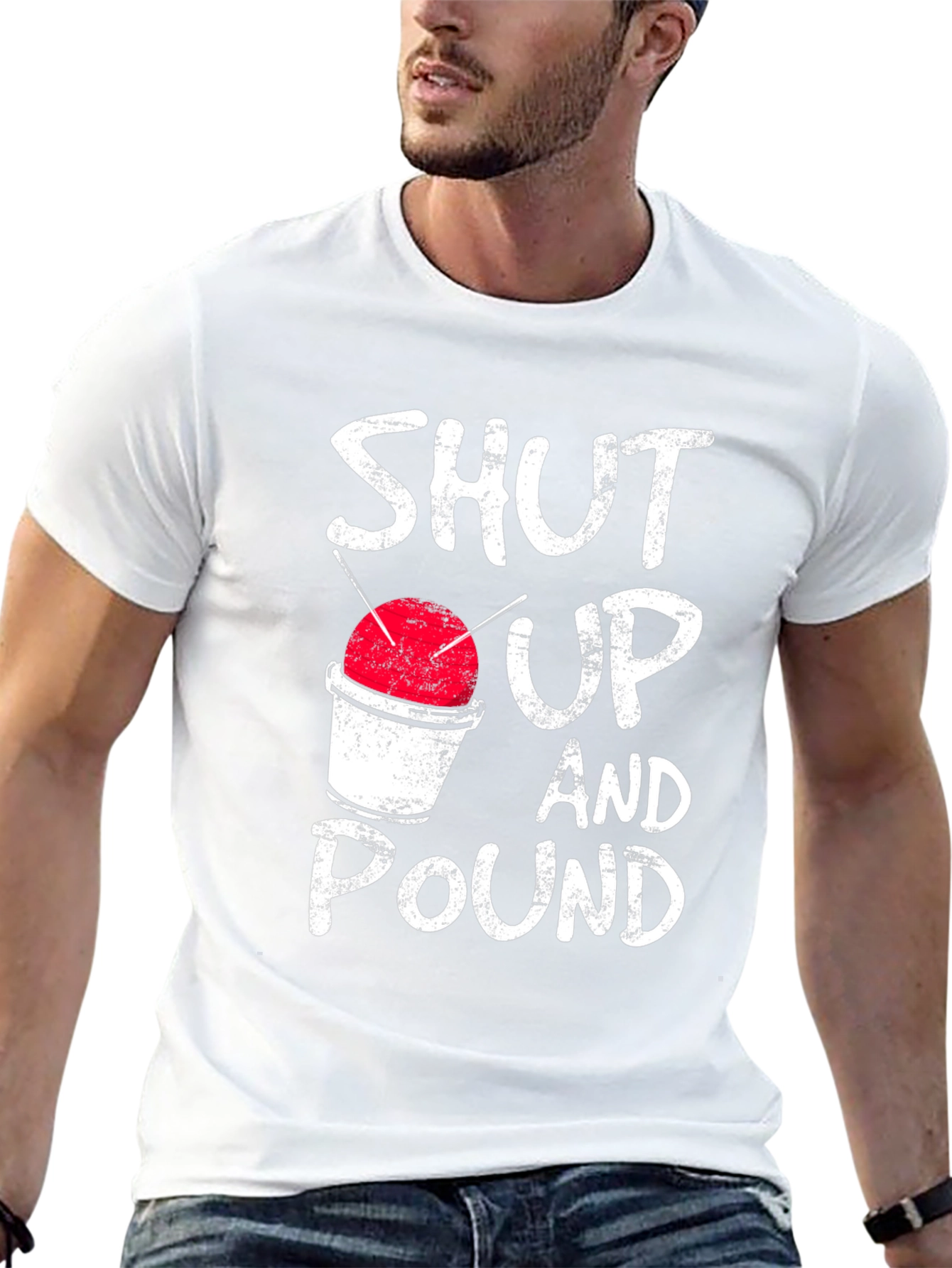 Black Shut Up And Pound Tee view 13