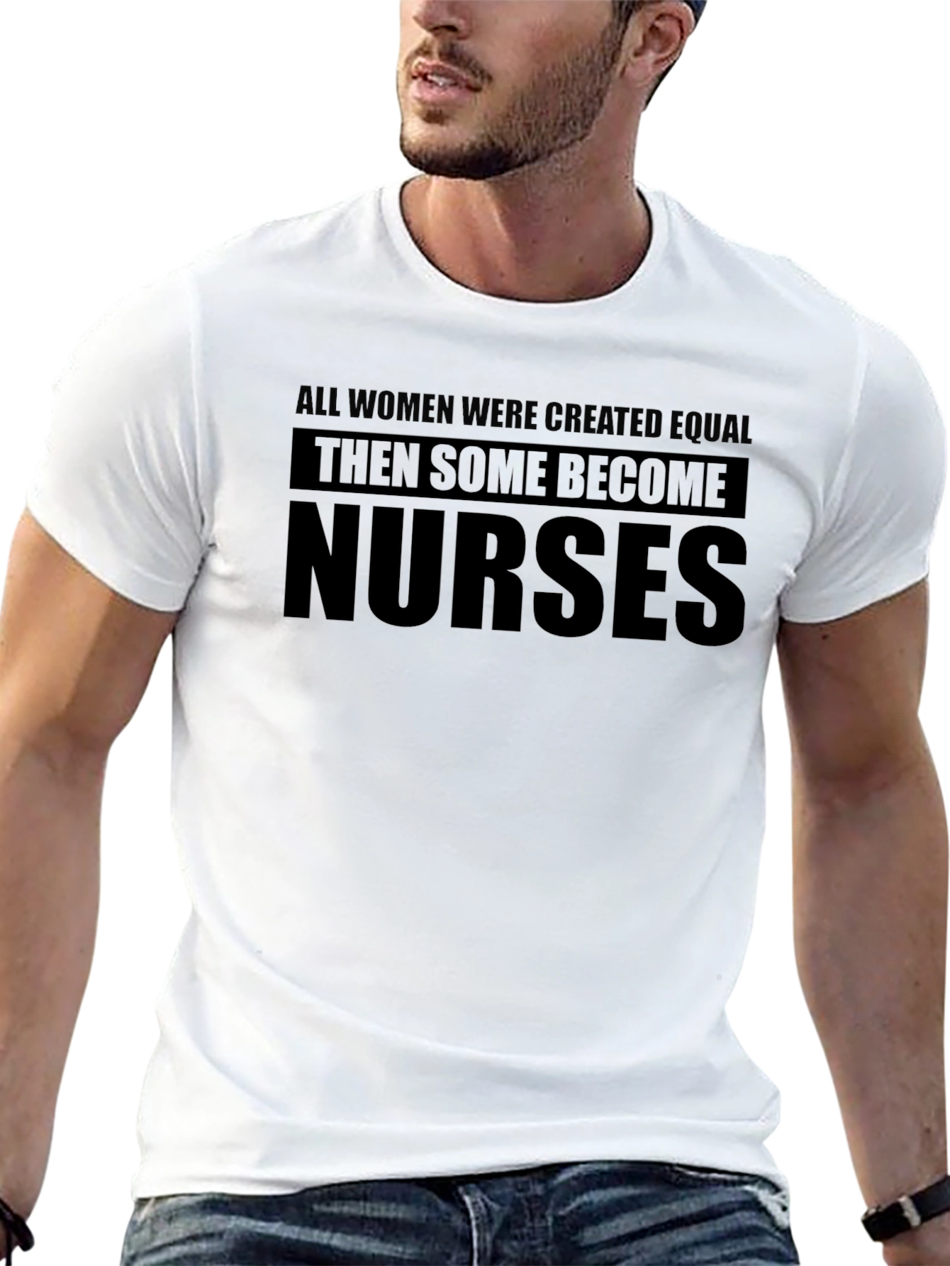 Black Women Nurses T-Shirt - All Created Equal Then Some Nurses view 13