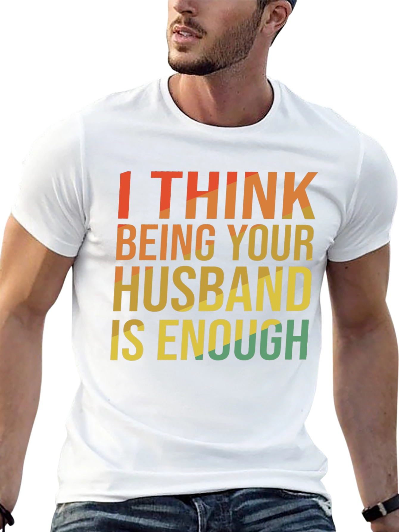 Black Husband Enough Graphic Tee - Retro Style view 13