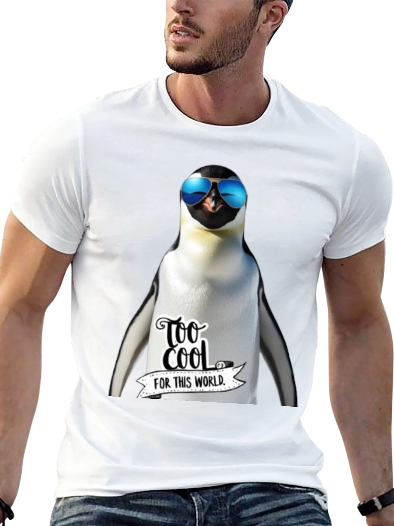Black Cool Penguin Graphic Tee - Too Cool For This World view 13
