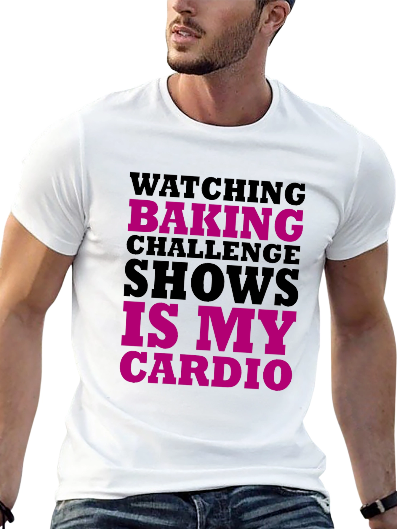 Black Baking Challenge Cardio Graphic Tee view 13