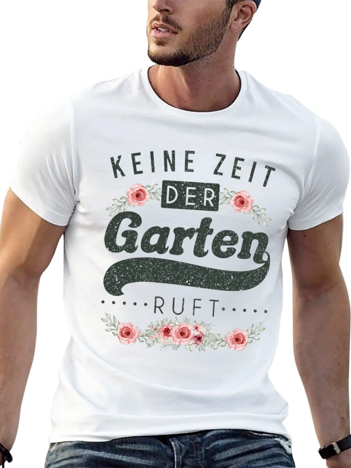 Black Gardening T-Shirt - Keine Zeit Der Garten Ruft view 13