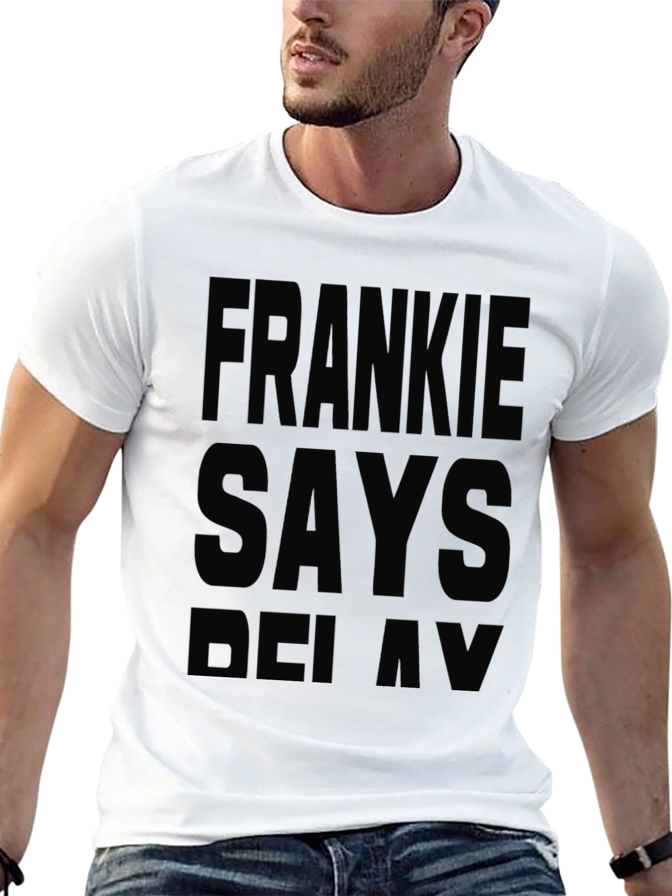 Black Frankie Says Relax Black T-Shirt view 13