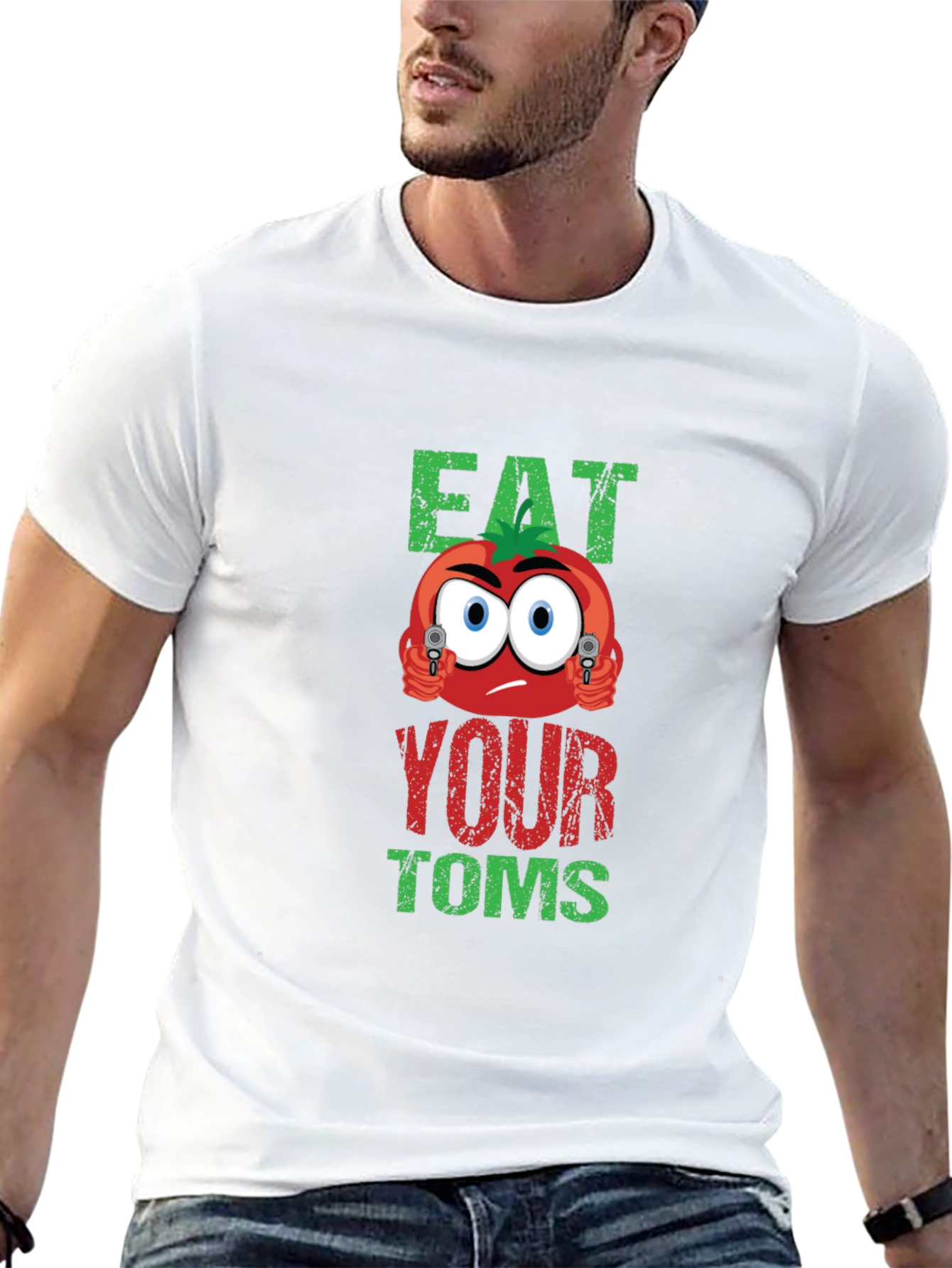 Black Eat Your Toms T-Shirt view 13