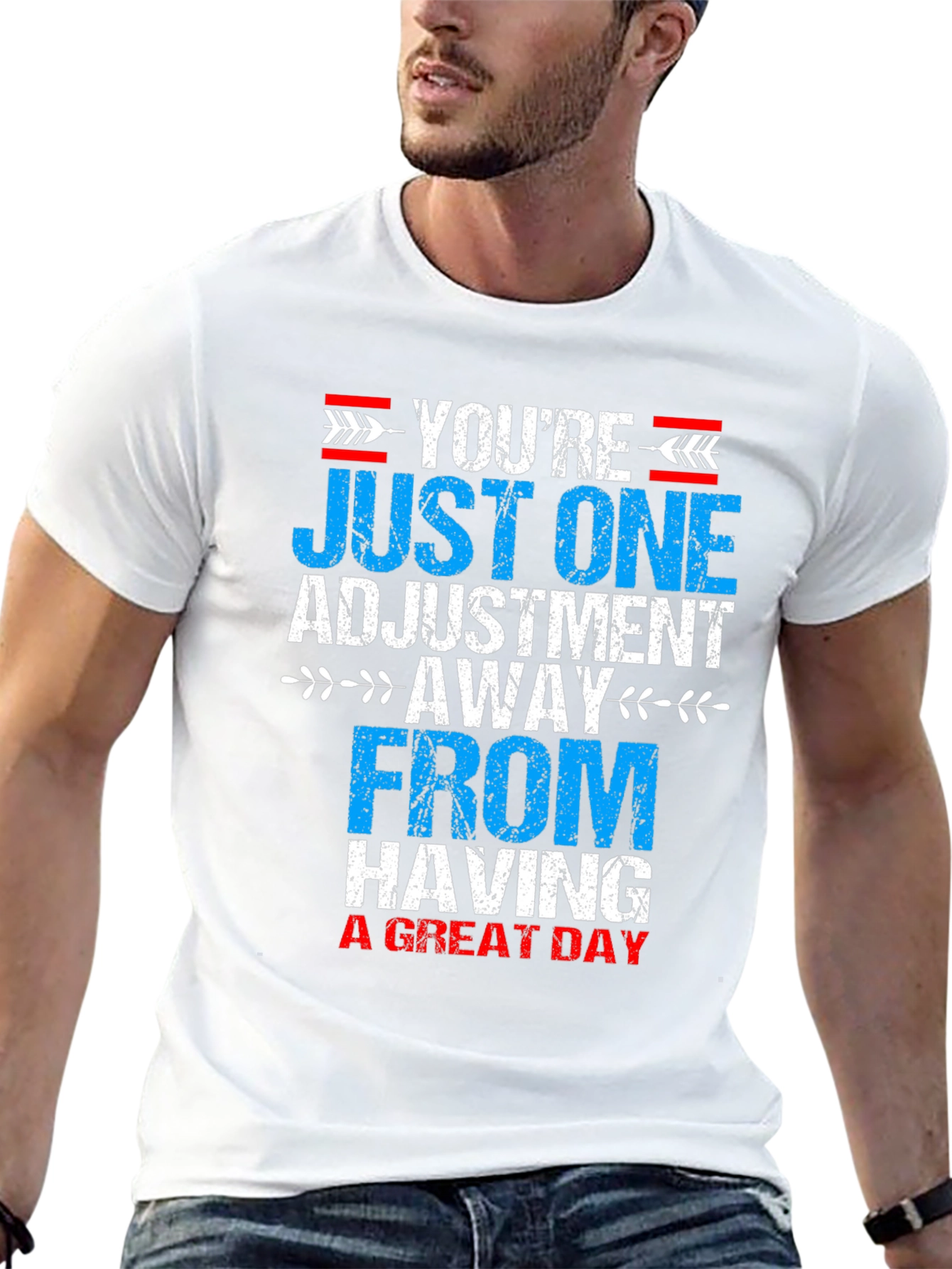 Black Chiropractor Adjustment T-Shirt - Great Day view 13