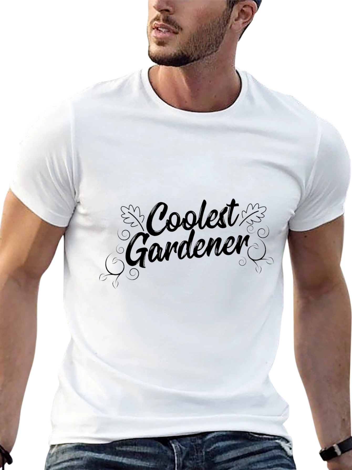 Black Coolest Gardener Black T-Shirt - Gardening Apparel view 13