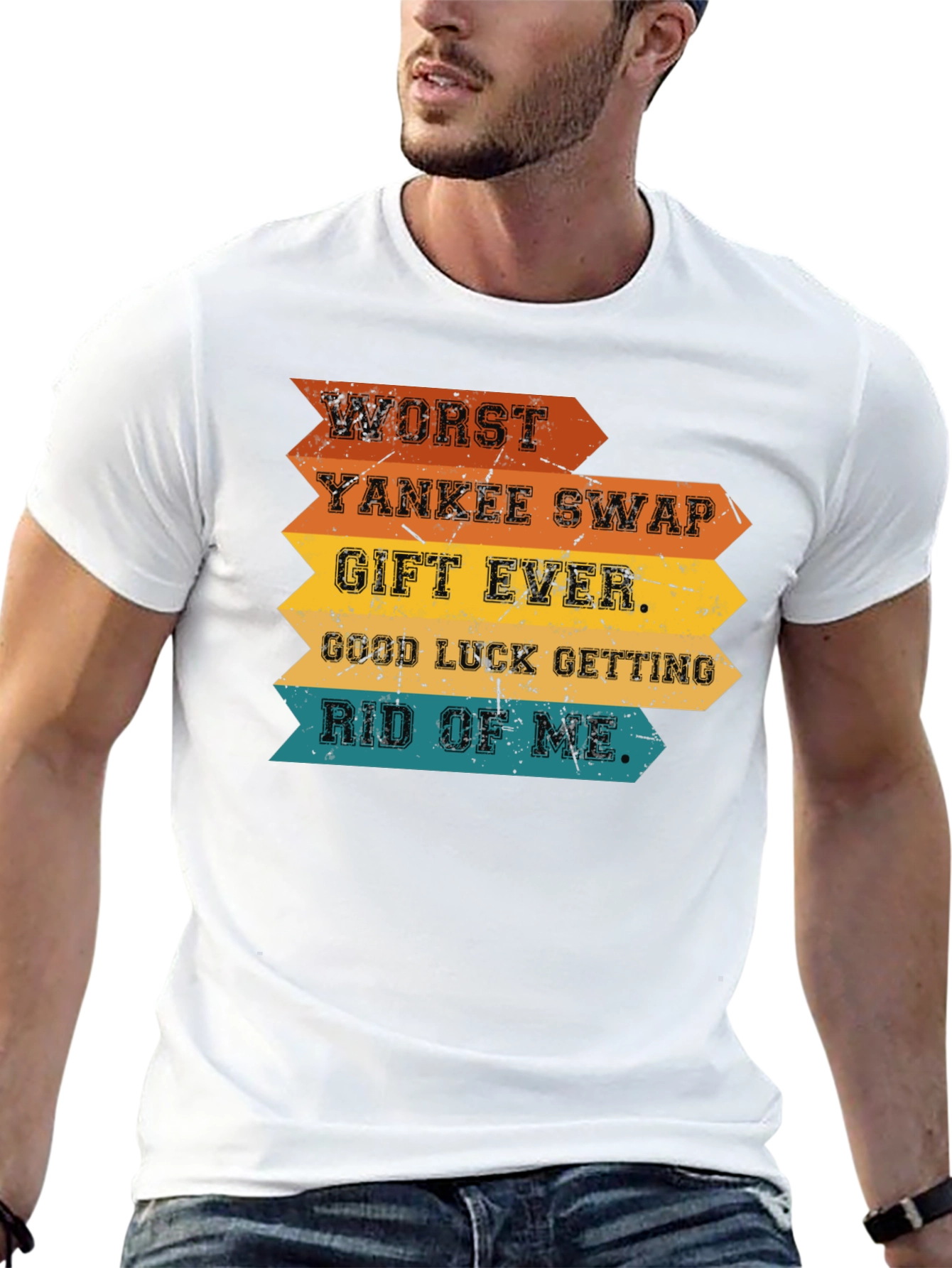 Black Worst Yankee Swap Gift Ever T-Shirt view 13