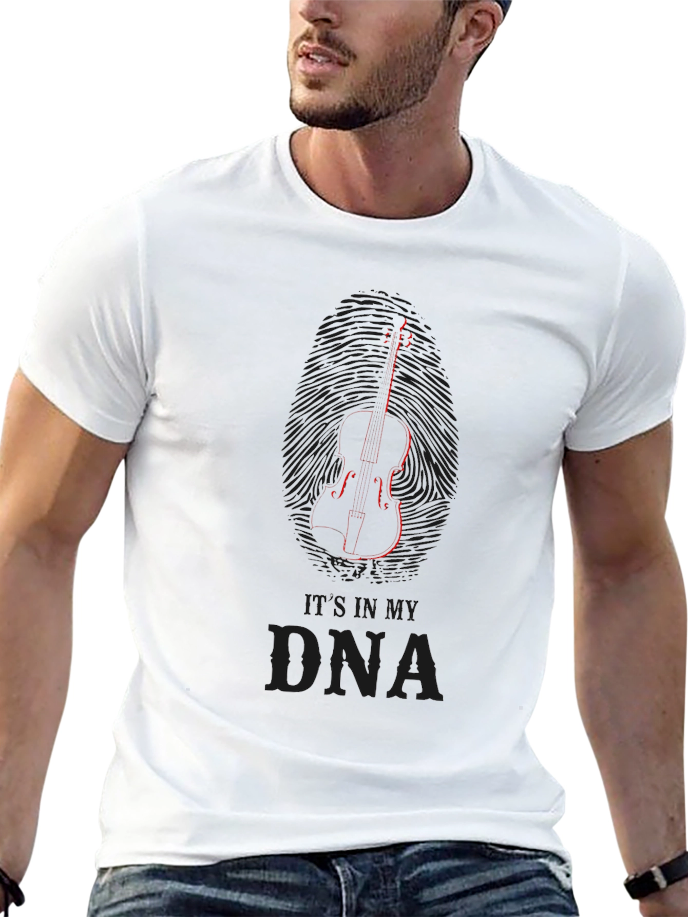 Black Violin DNA Graphic Tee - Musician T-Shirt view 13