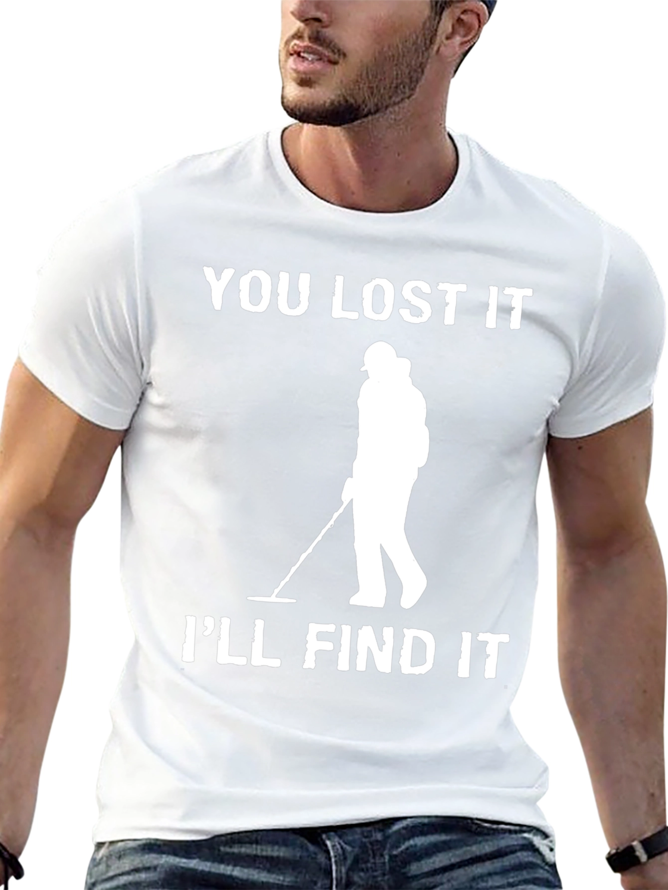 Black You Lost It I'll Find It Detectorist T-Shirt view 13