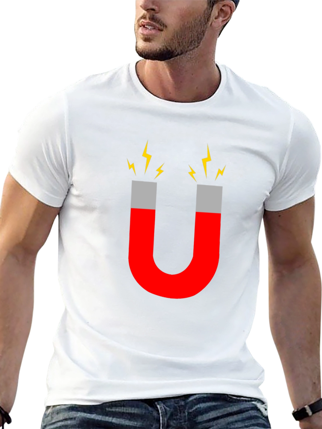 Magnetic Attraction Graphic Tee - Quirky T-Shirt - 13