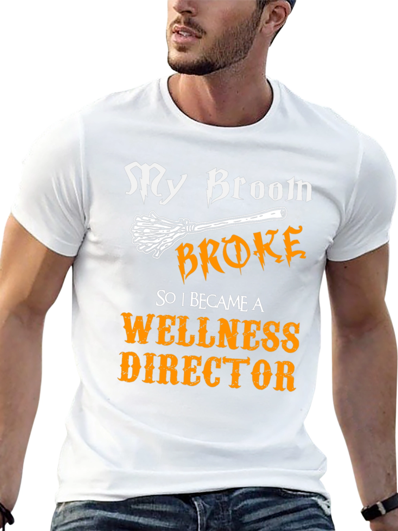 Black Wellness Director Funny Halloween T-Shirt view 13