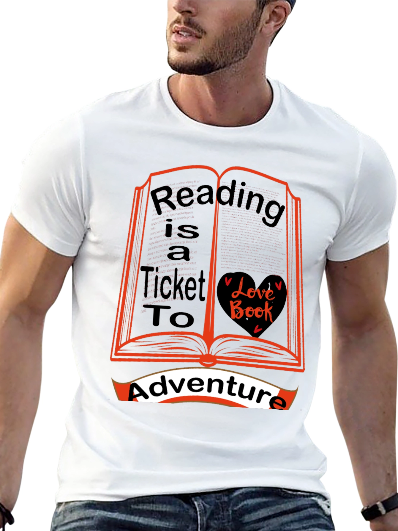 Black Reading is a Ticket to Adventure T-Shirt view 13