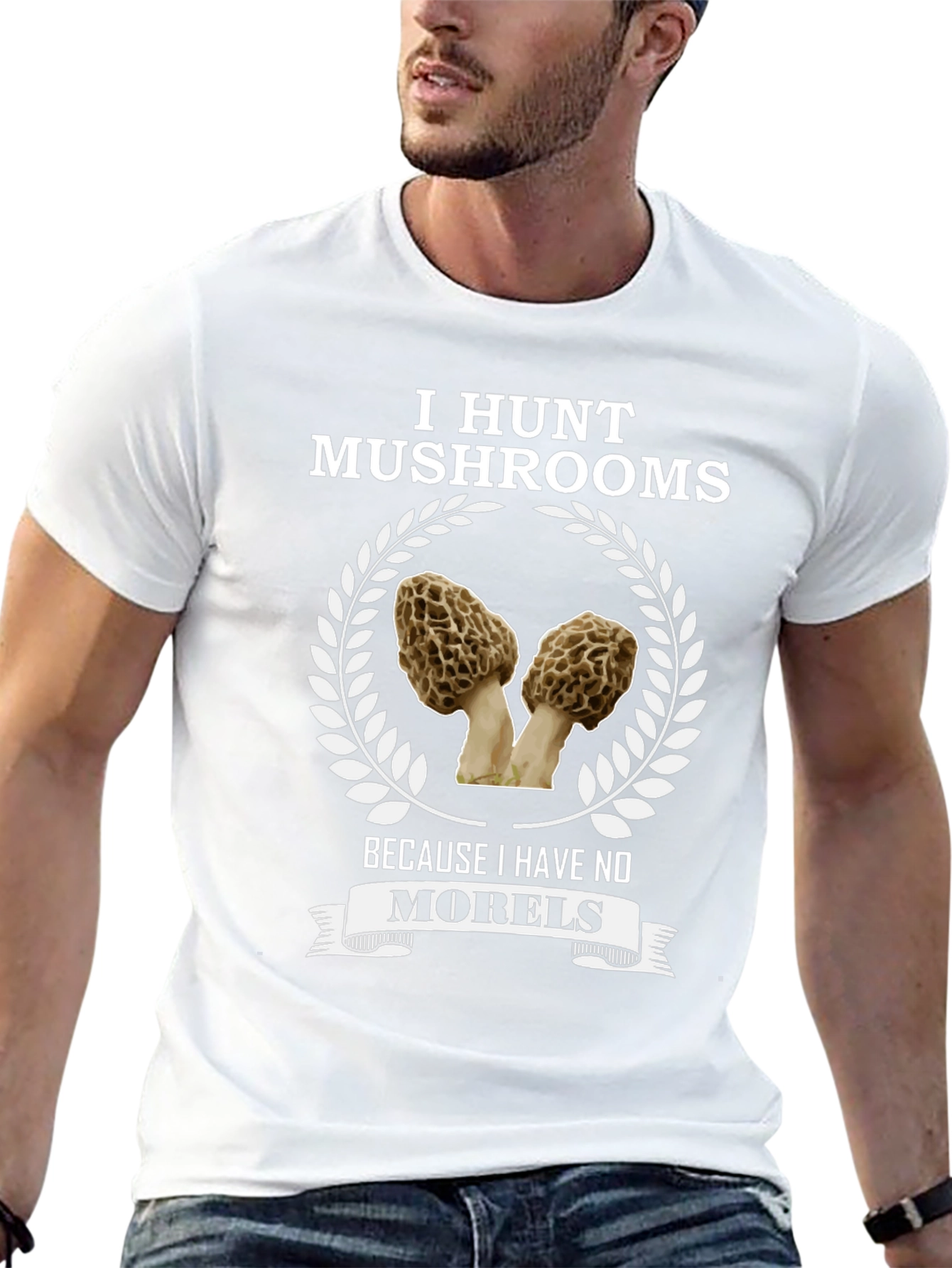 Black I Hunt Mushrooms T-Shirt - Morel Lover Tee view 13