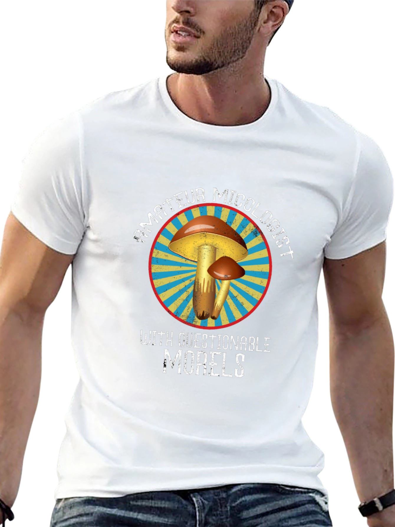 Black Amateur Micologist Mushroom T-Shirt view 13