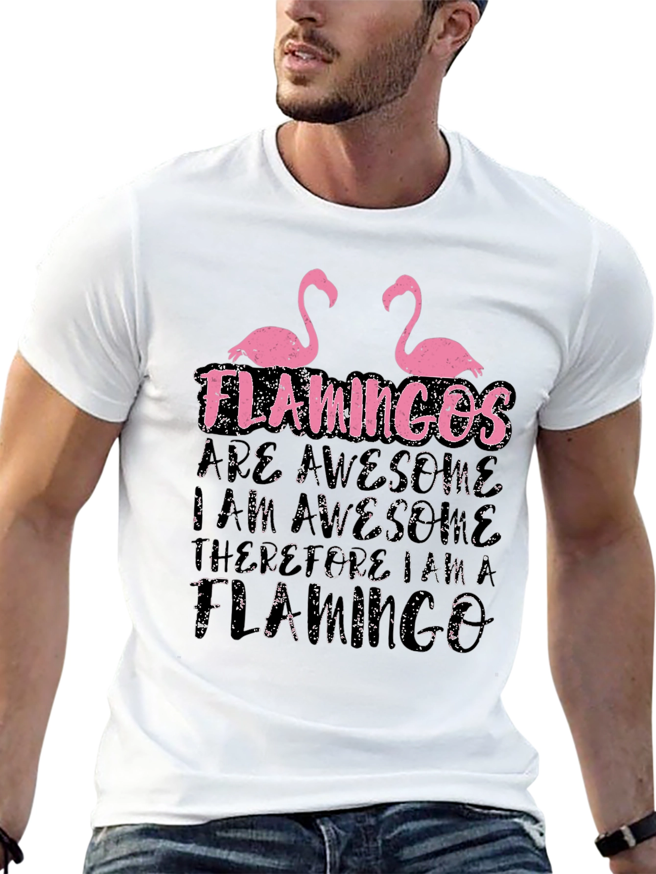Black Funny Flamingo T-Shirt - Flamingo Lover Gift view 13