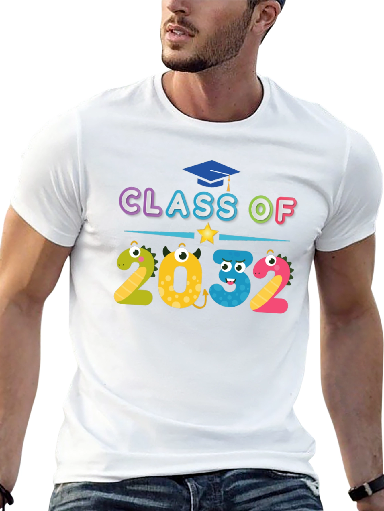 Black Class of 2032 T-Shirt view 13