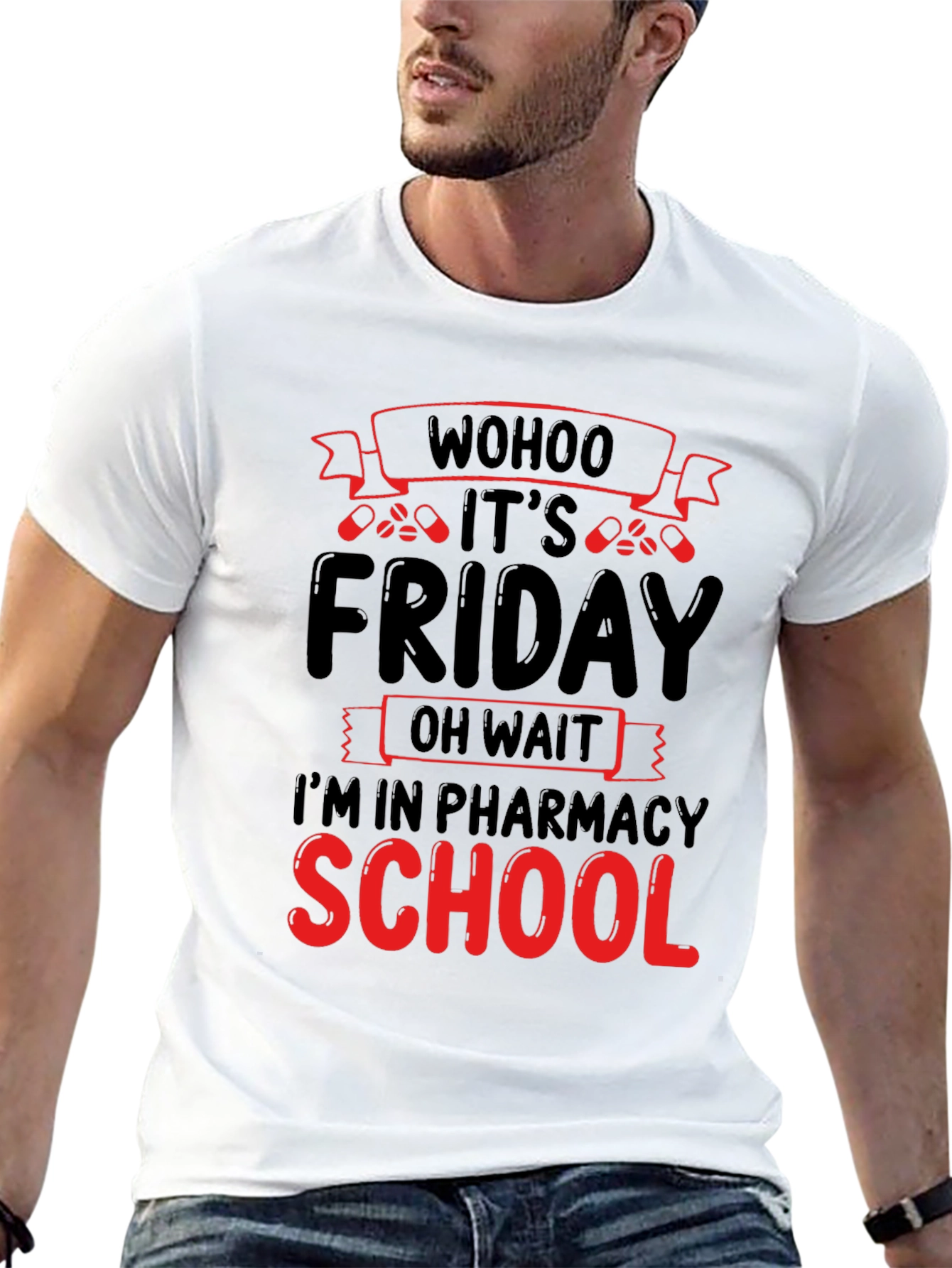 Black Pharmacy School Friday T-Shirt view 13