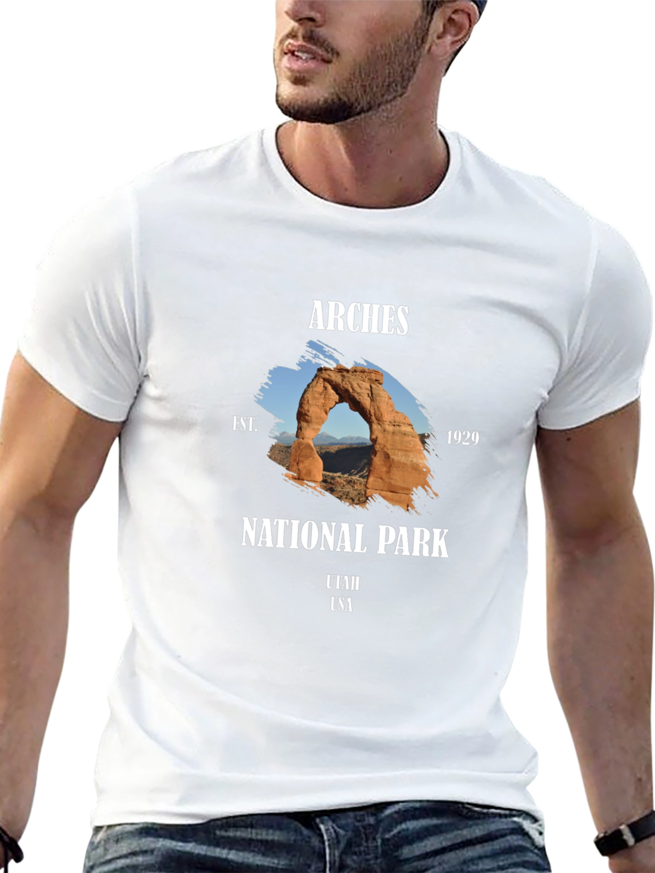 Black Arches National Park Graphic T-Shirt view 13