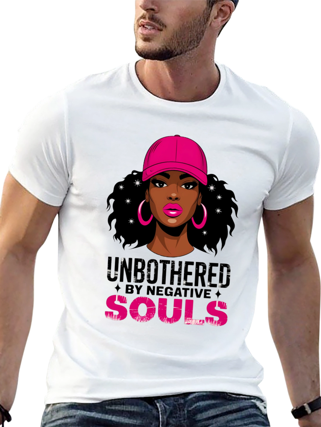 Black Unbothered Graphic Tee - Stylish Women's T-Shirt view 13
