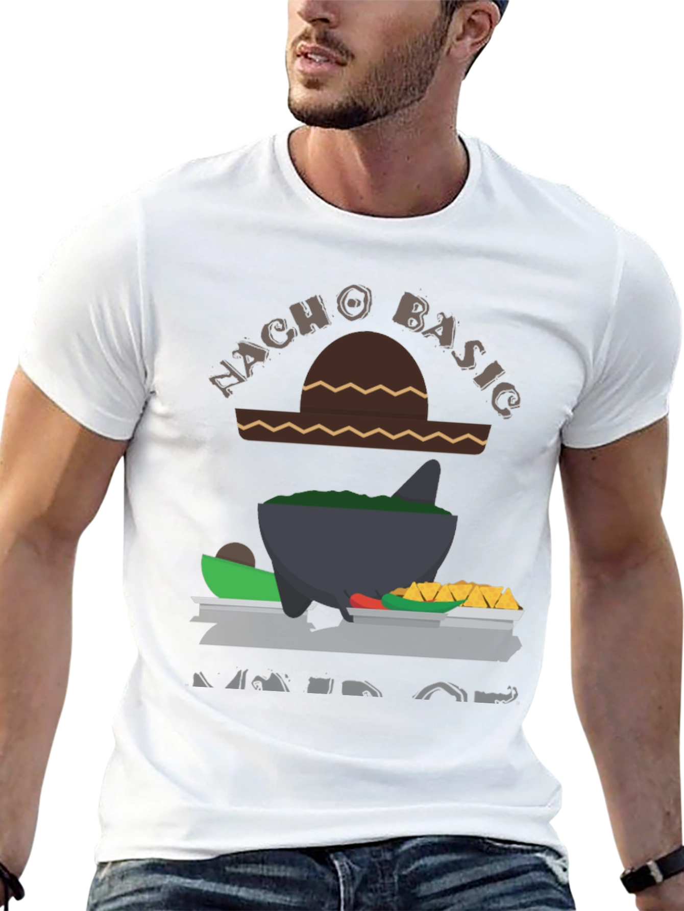 Black Nacho Basic Graphic T-Shirt view 13