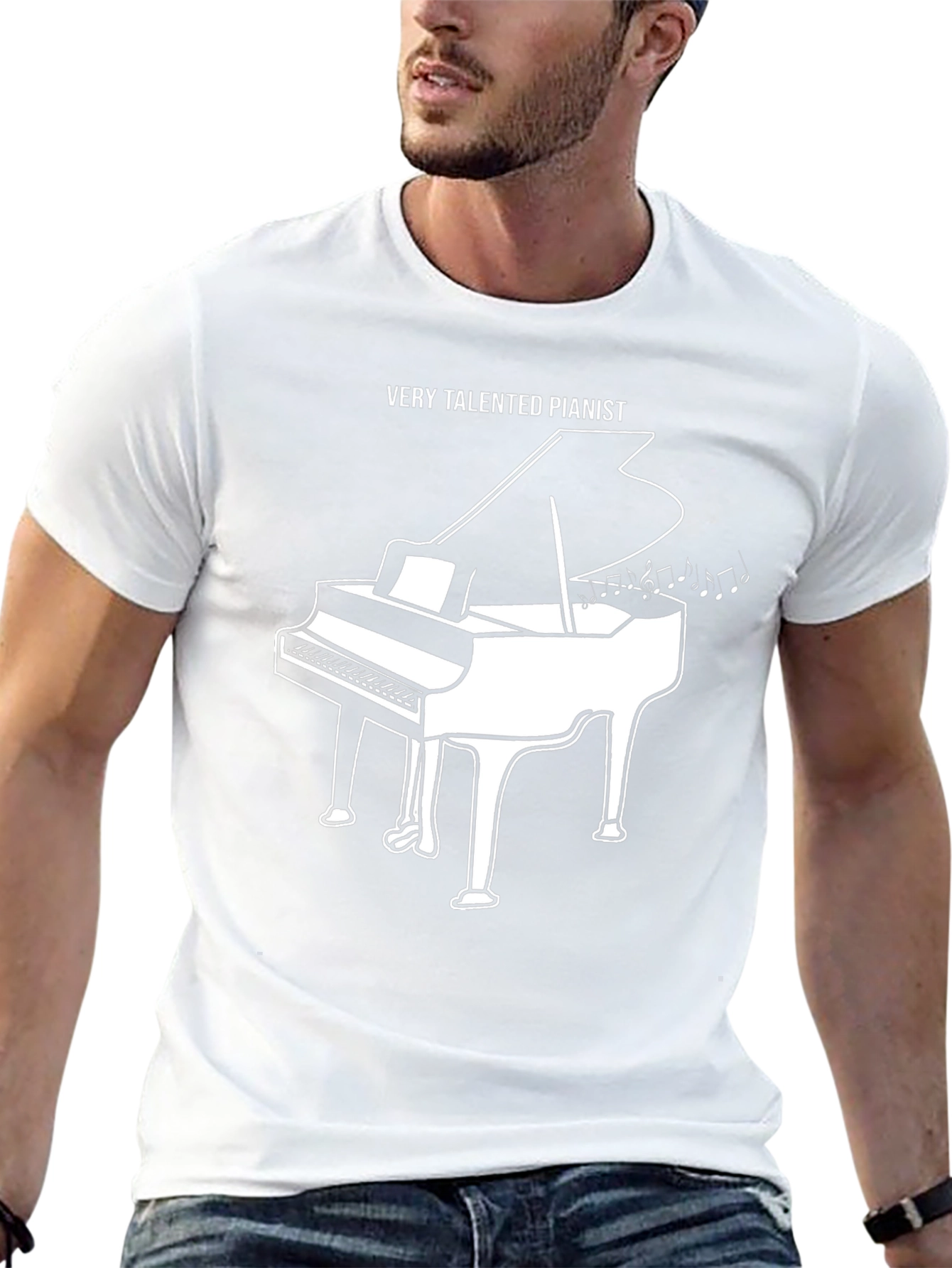 Black Very Talented Pianist Graphic T-Shirt view 13