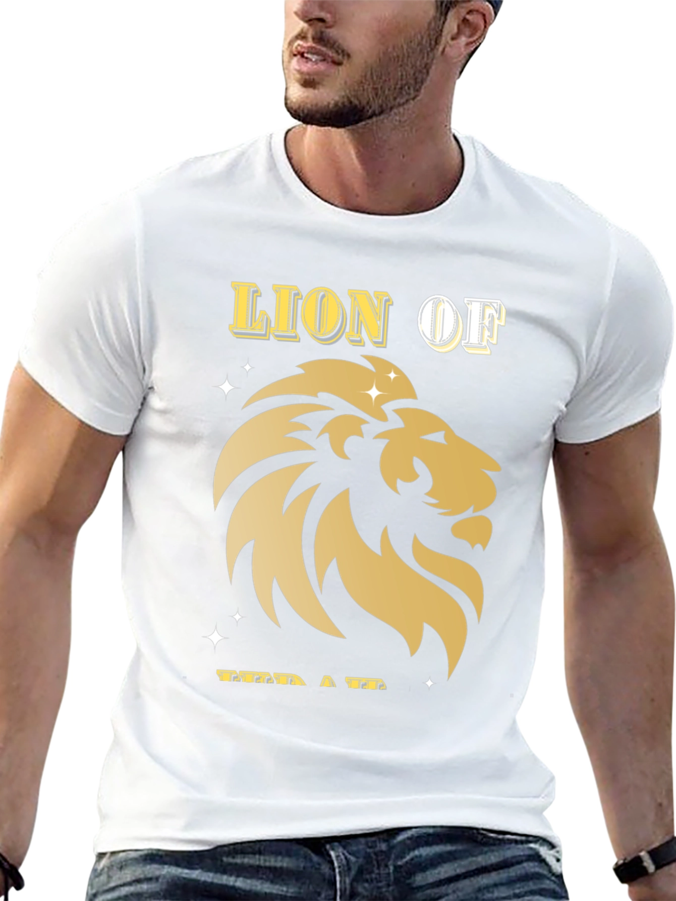 Black Lion of Judah Graphic Tee - Black Cotton Blend view 13
