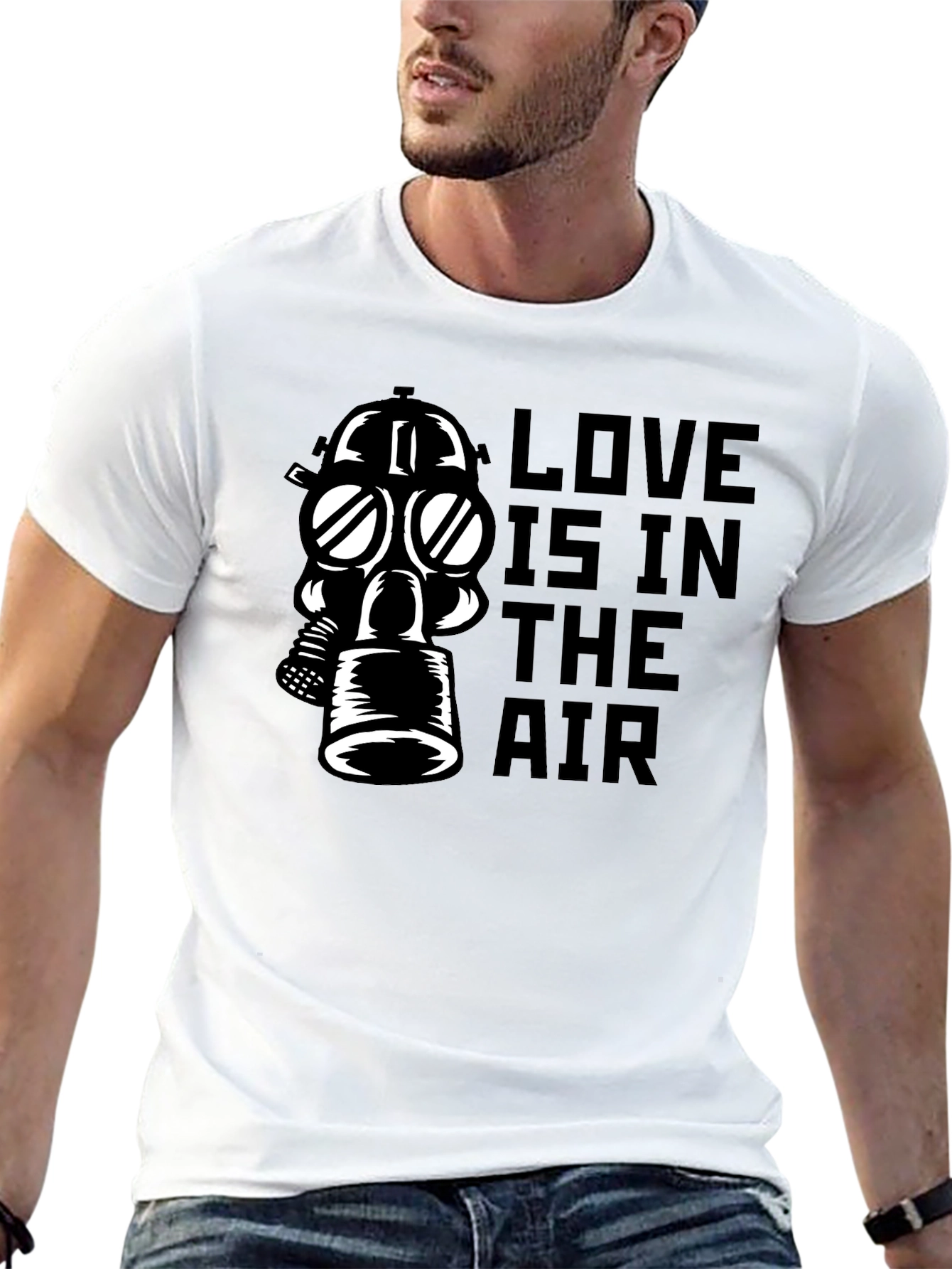 Black Love In The Air Graphic T-Shirt view 13