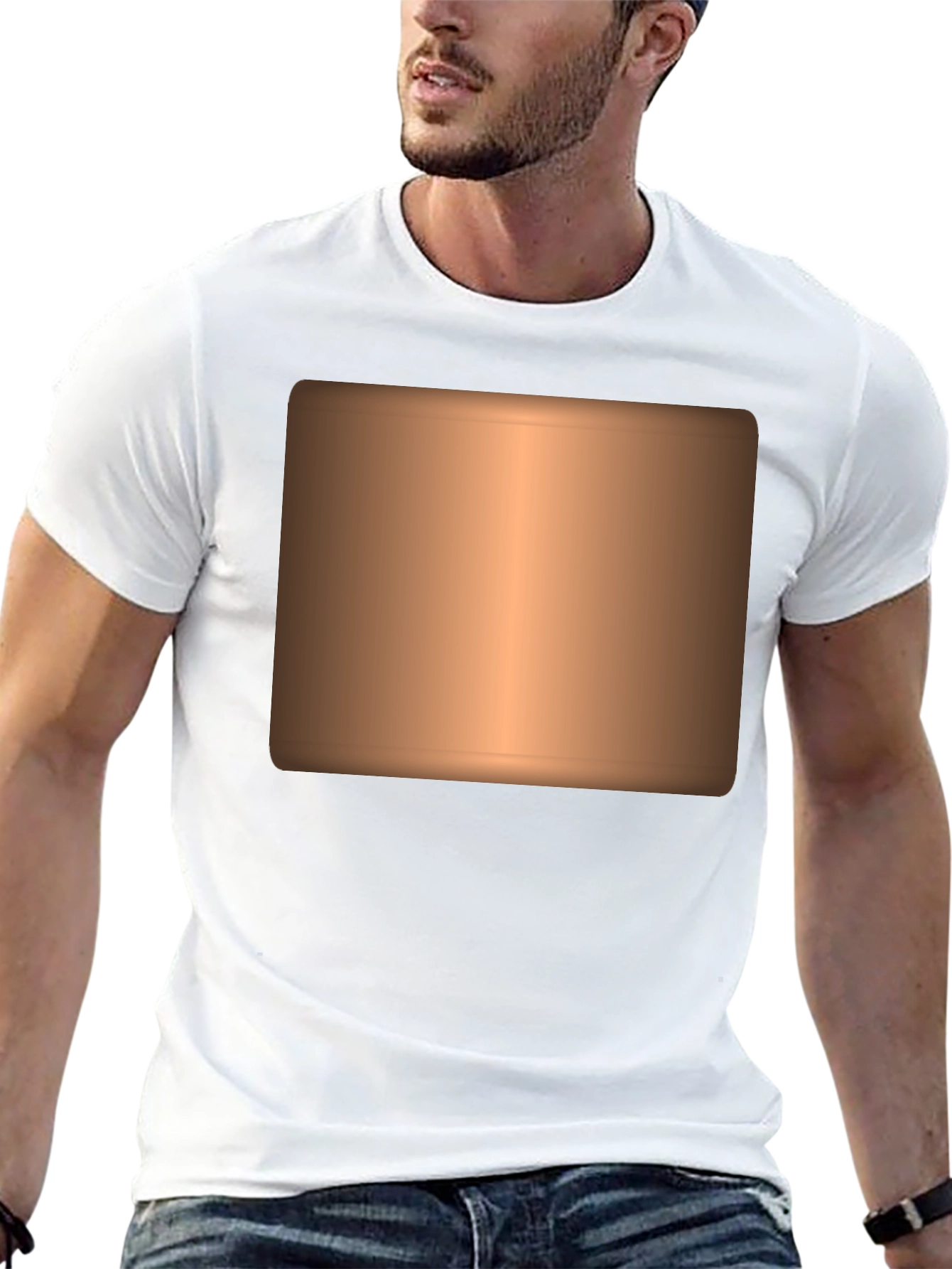 Black Men's Black Graphic T-Shirt view 13