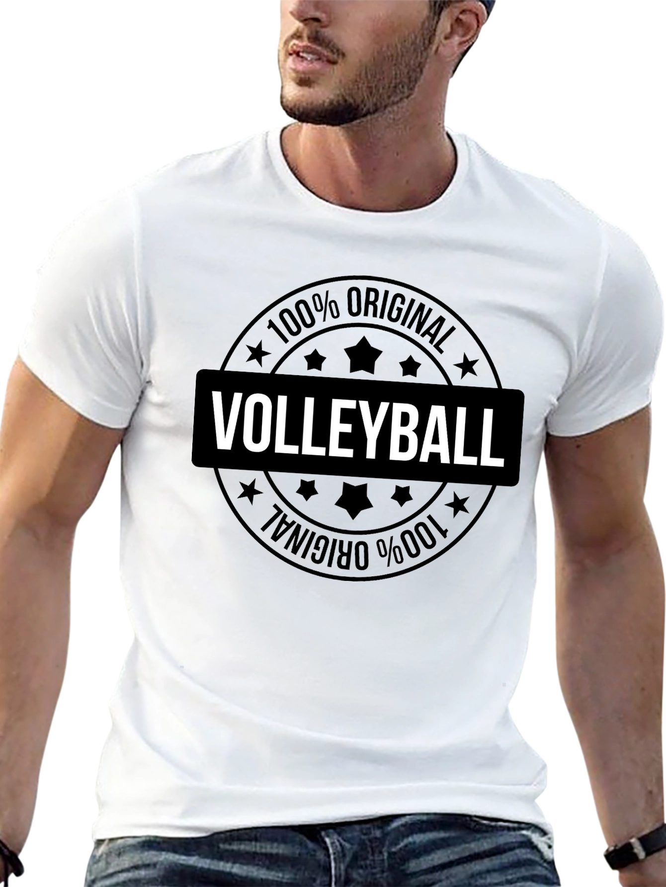 Black Volleyball 100% Original Graphic T-Shirt view 13