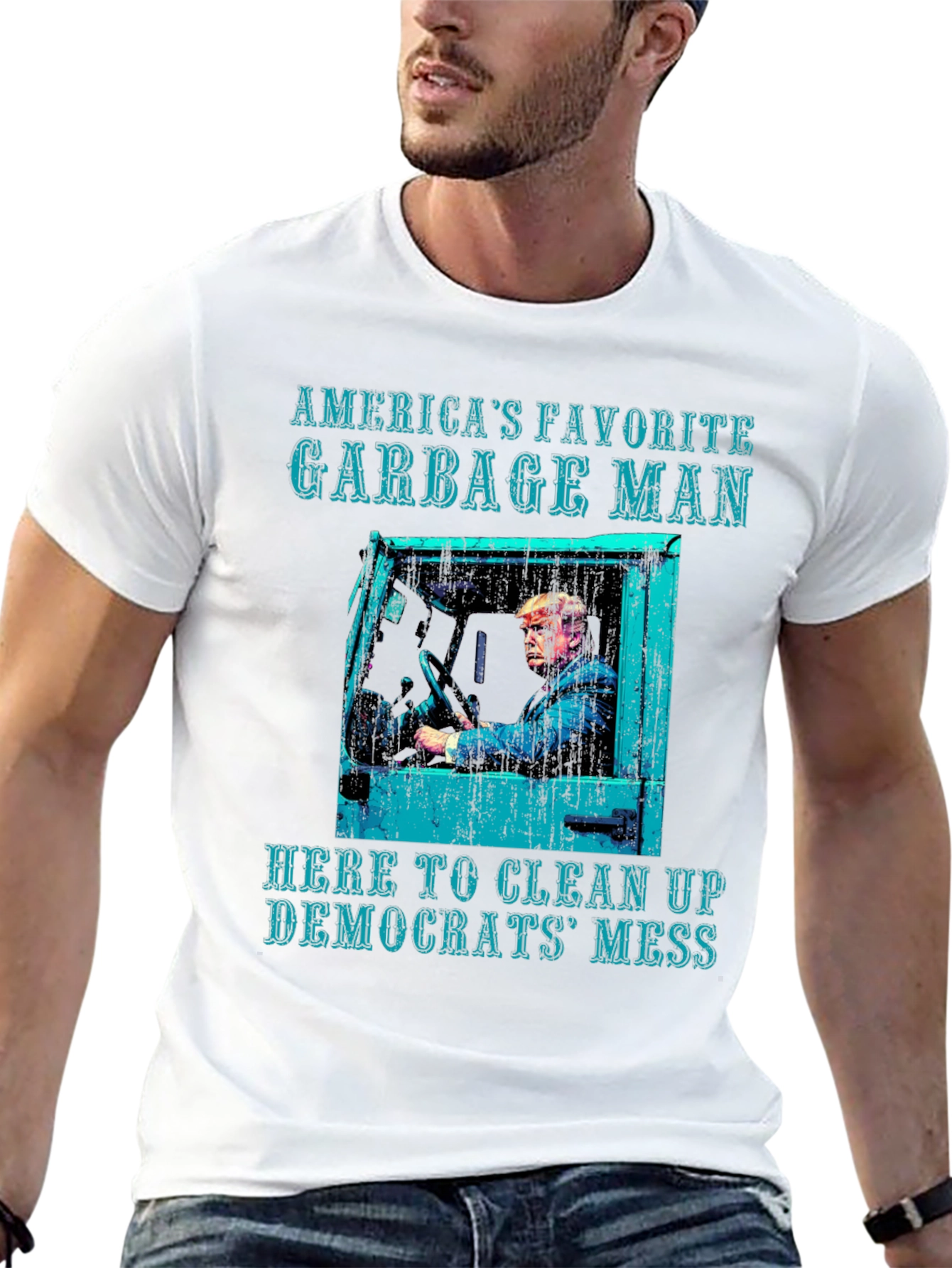 Black America's Favorite Garbage Man T-Shirt view 13