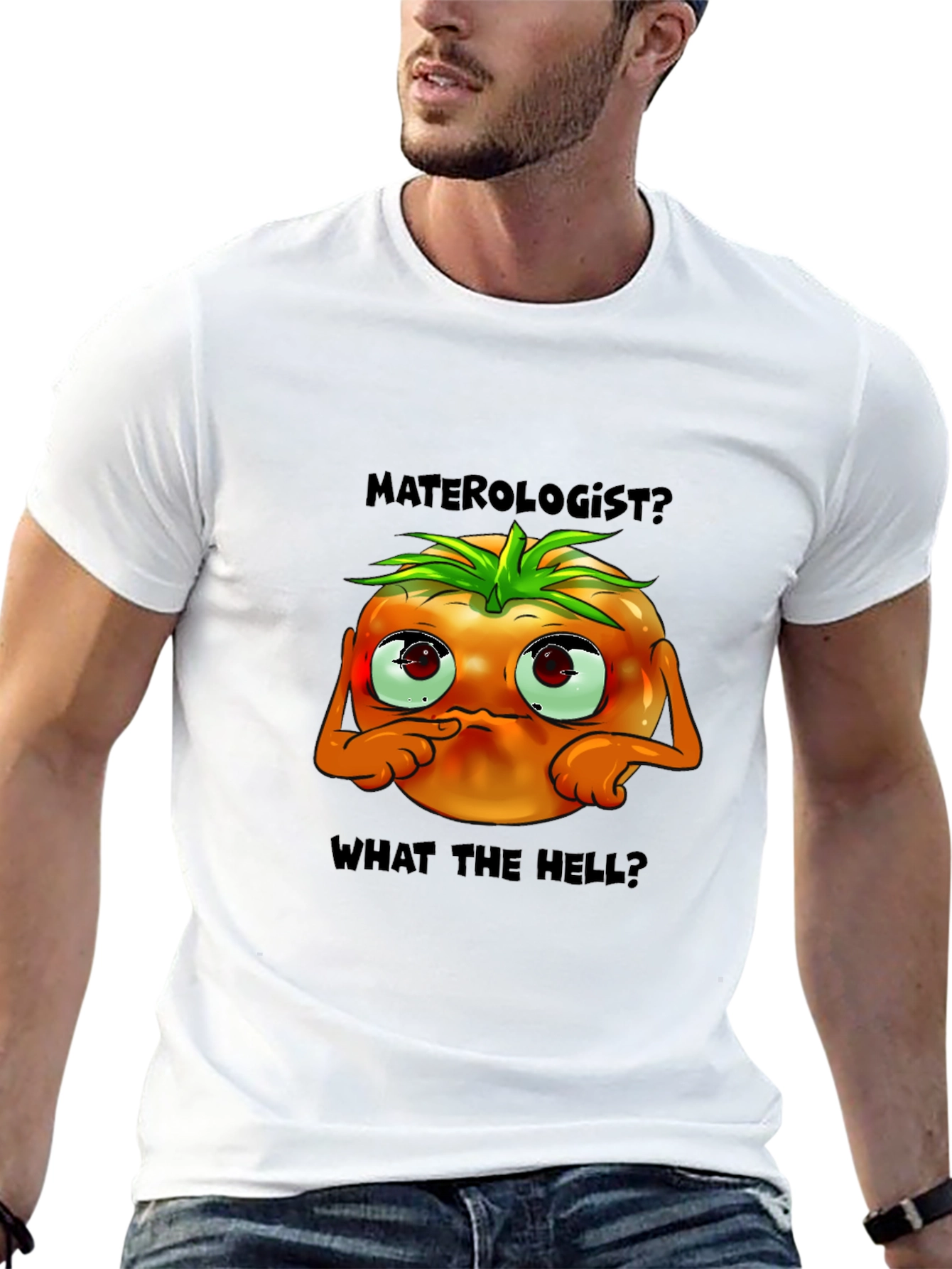 Black Materologist? Tomato Graphic T-Shirt view 13
