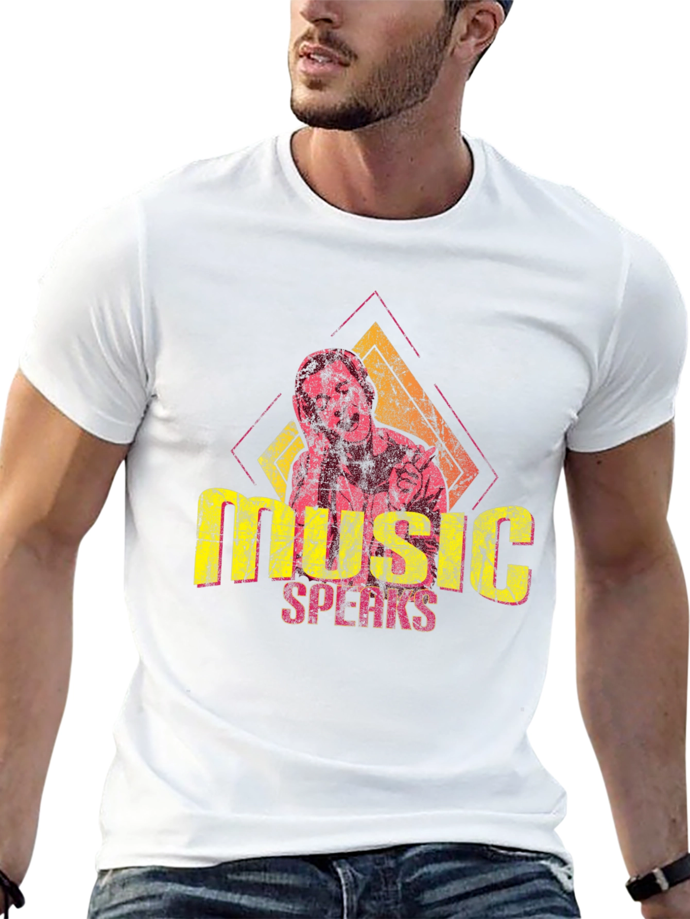 Black Music Speaks Graphic T-Shirt view 13