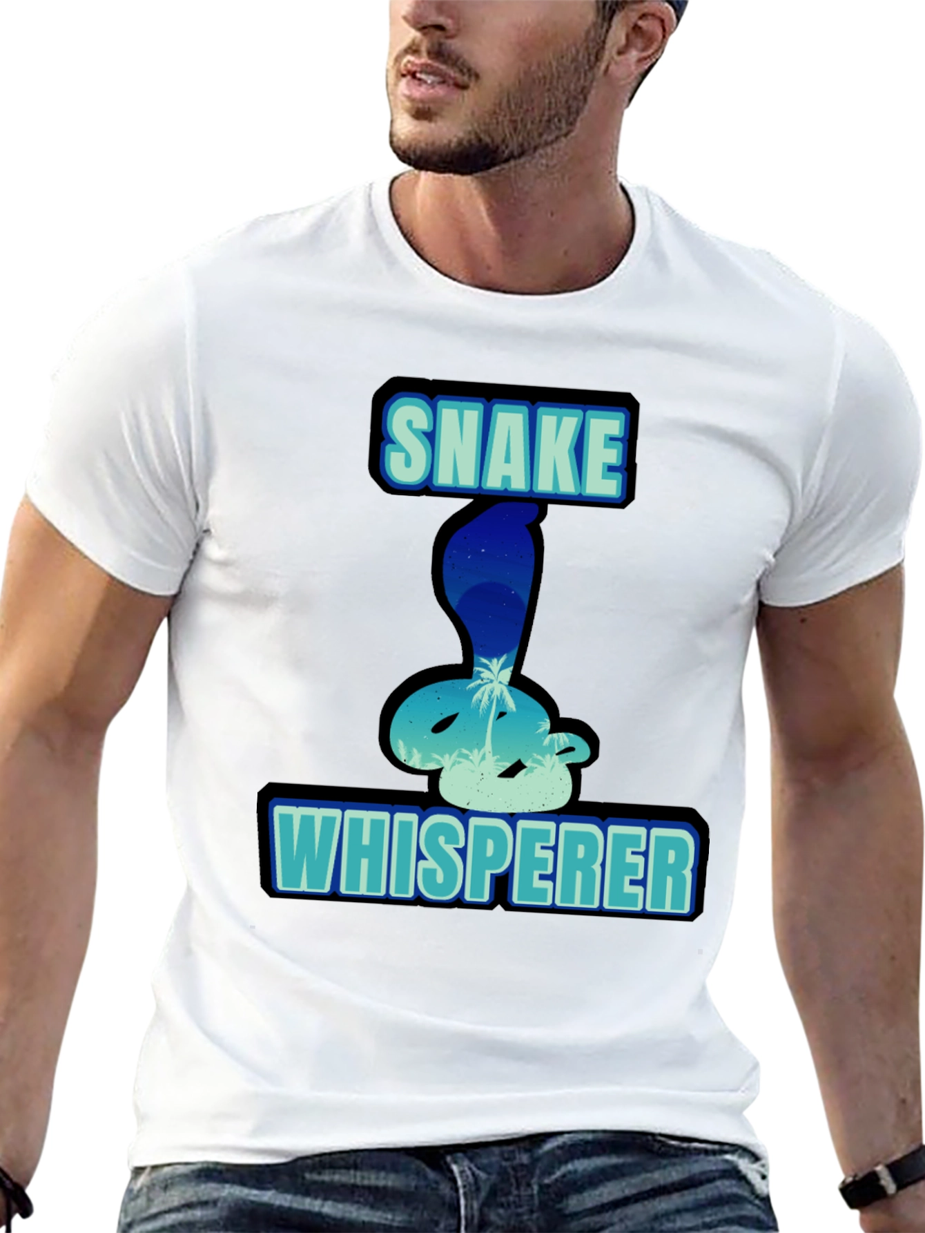Black Snake Whisperer Graphic T-Shirt view 13