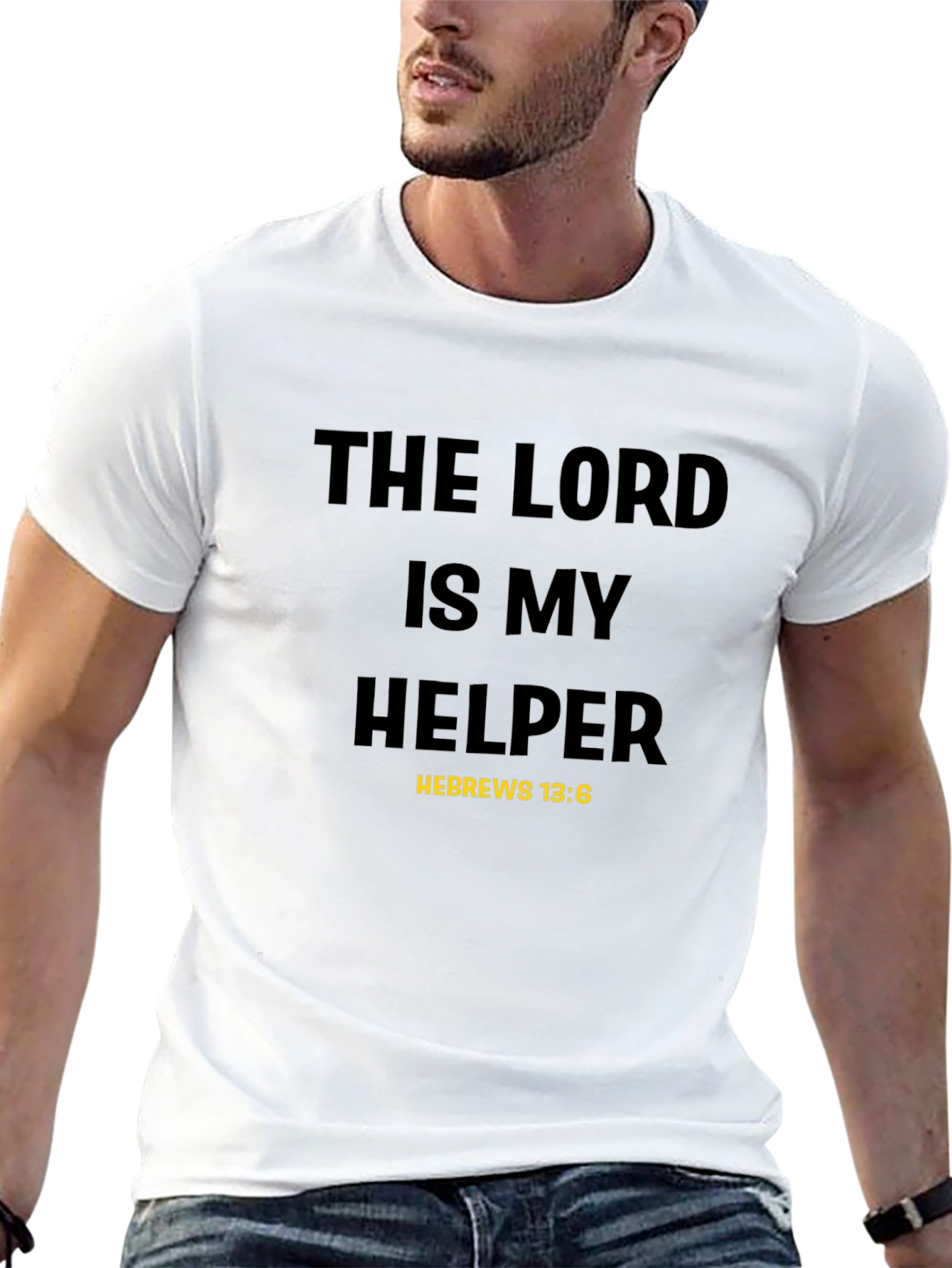 Black The Lord is My Helper T-Shirt view 13