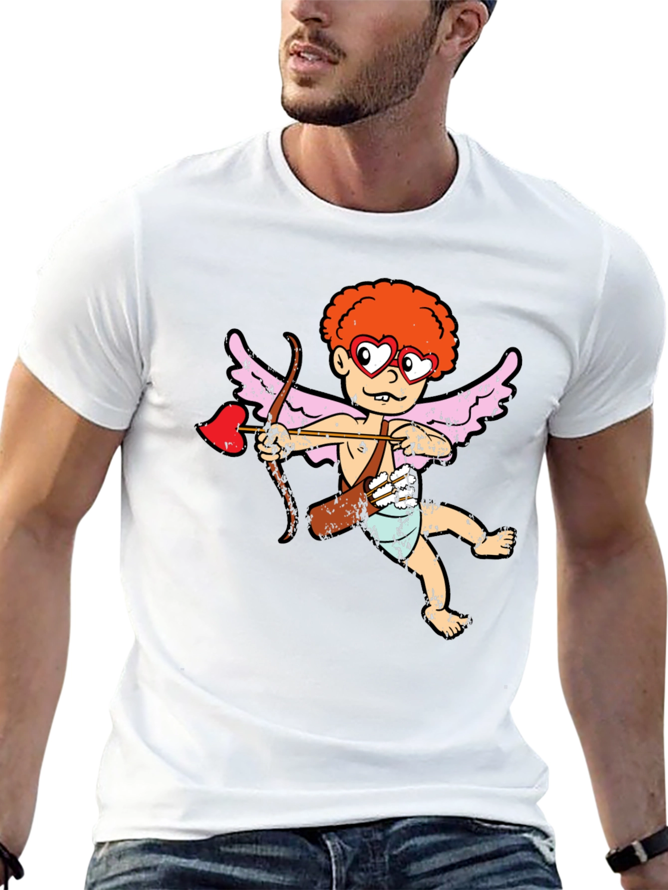 Black Cupid Graphic Tee - Love & Laughter view 13