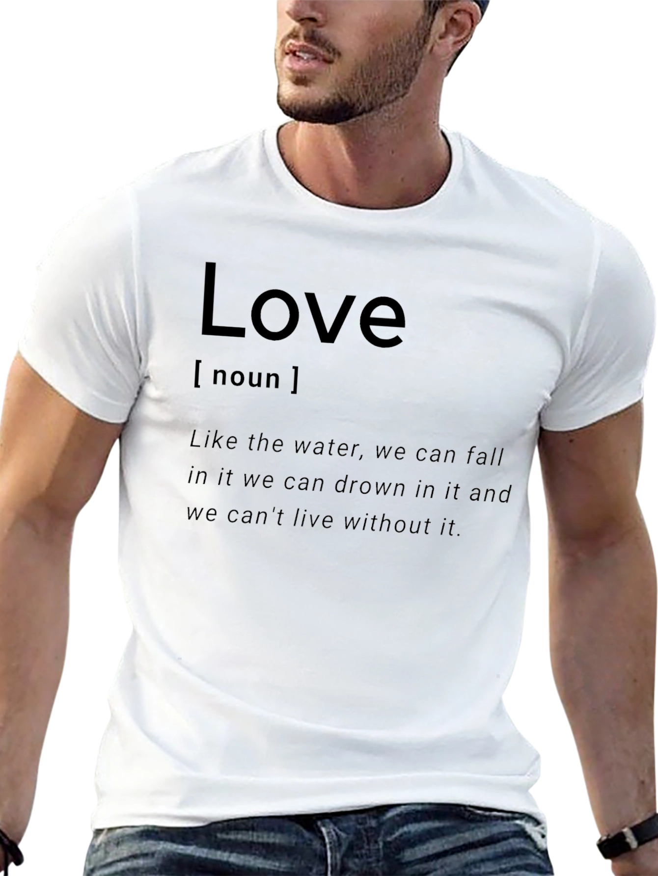 Black Love Definition Black T-Shirt view 13