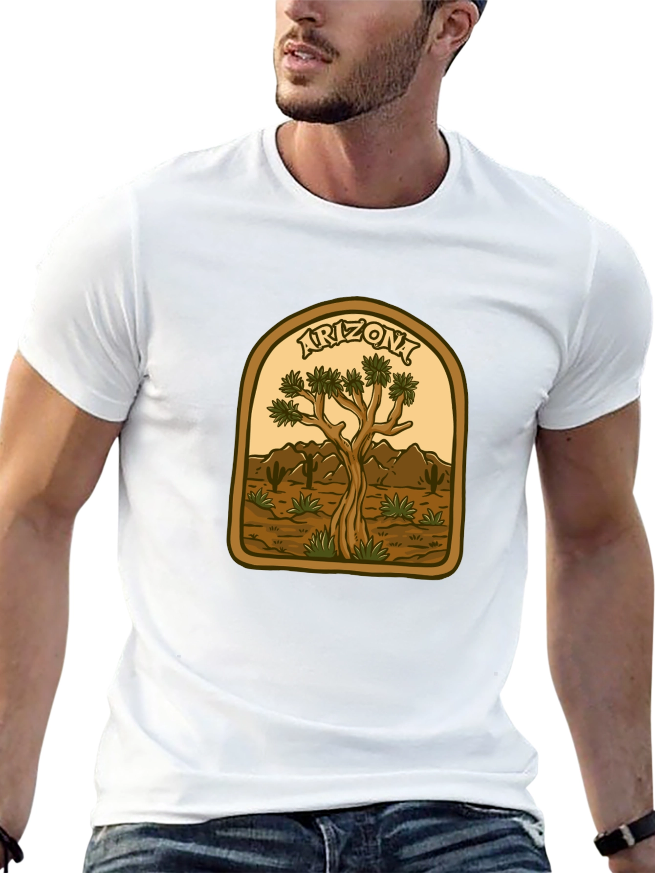 Black Arizona Desert Graphic T-Shirt view 13