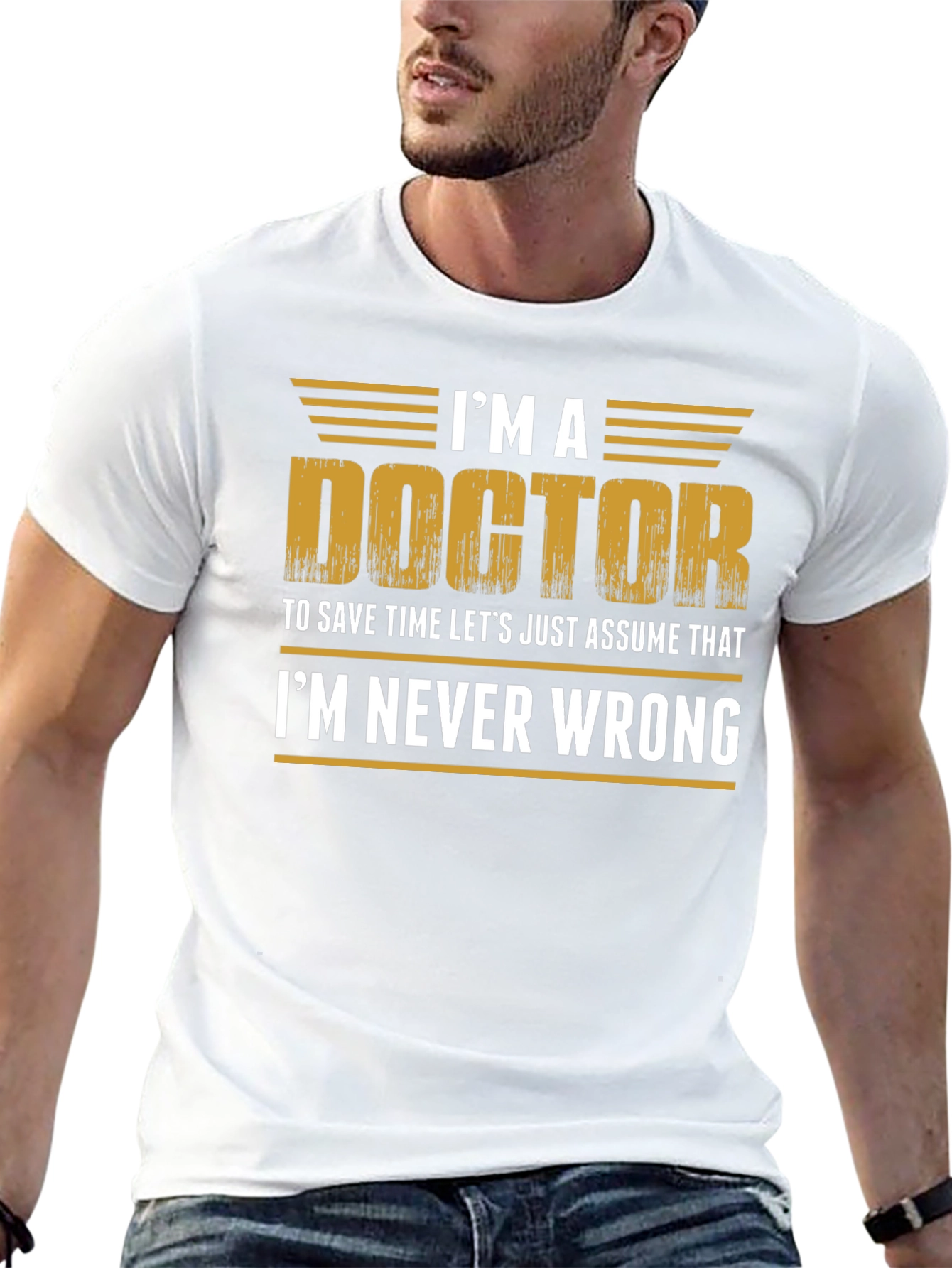 Black I'm a Doctor T-Shirt - Funny Doctor Gift view 13