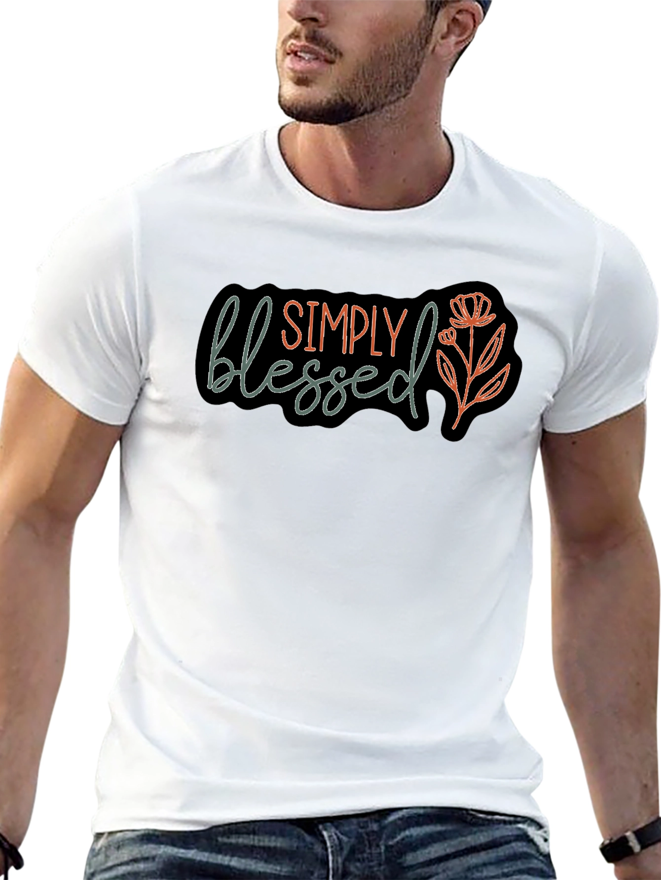 Black Simply Blessed Graphic Tee view 13