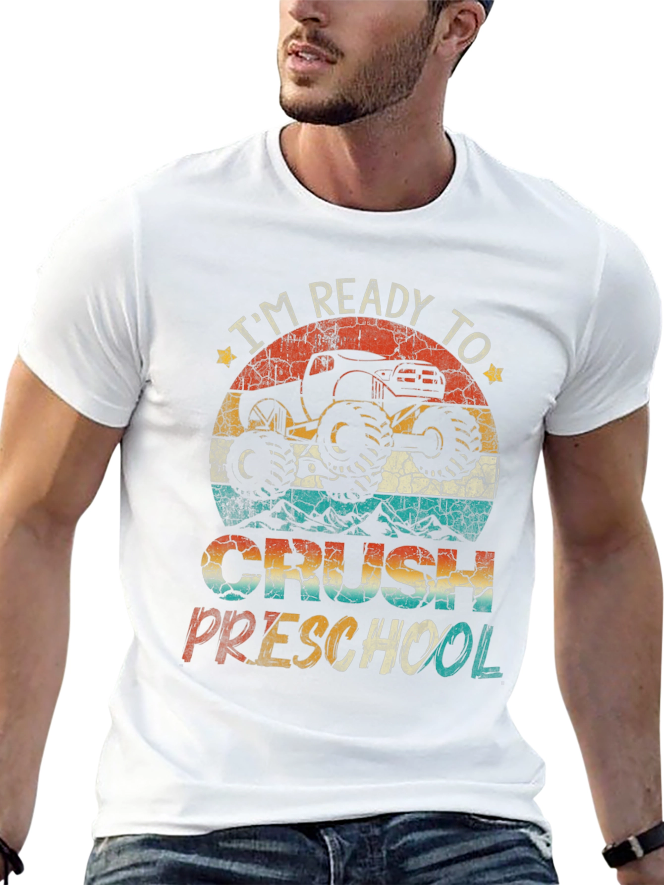 Black Ready to Crush Preschool Monster Truck Tee view 13