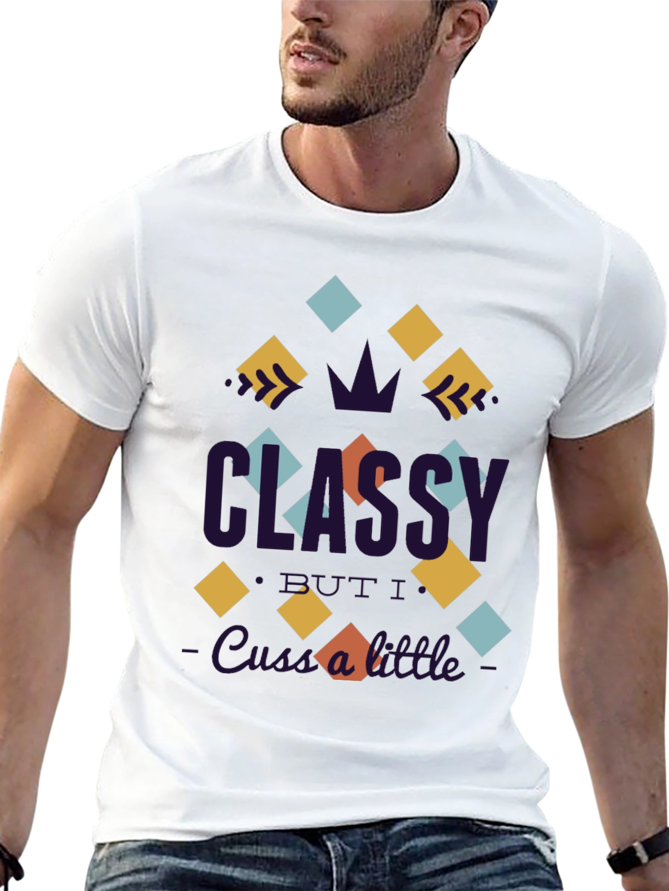 Black Classy Graphic Tee -  Unique Design view 13