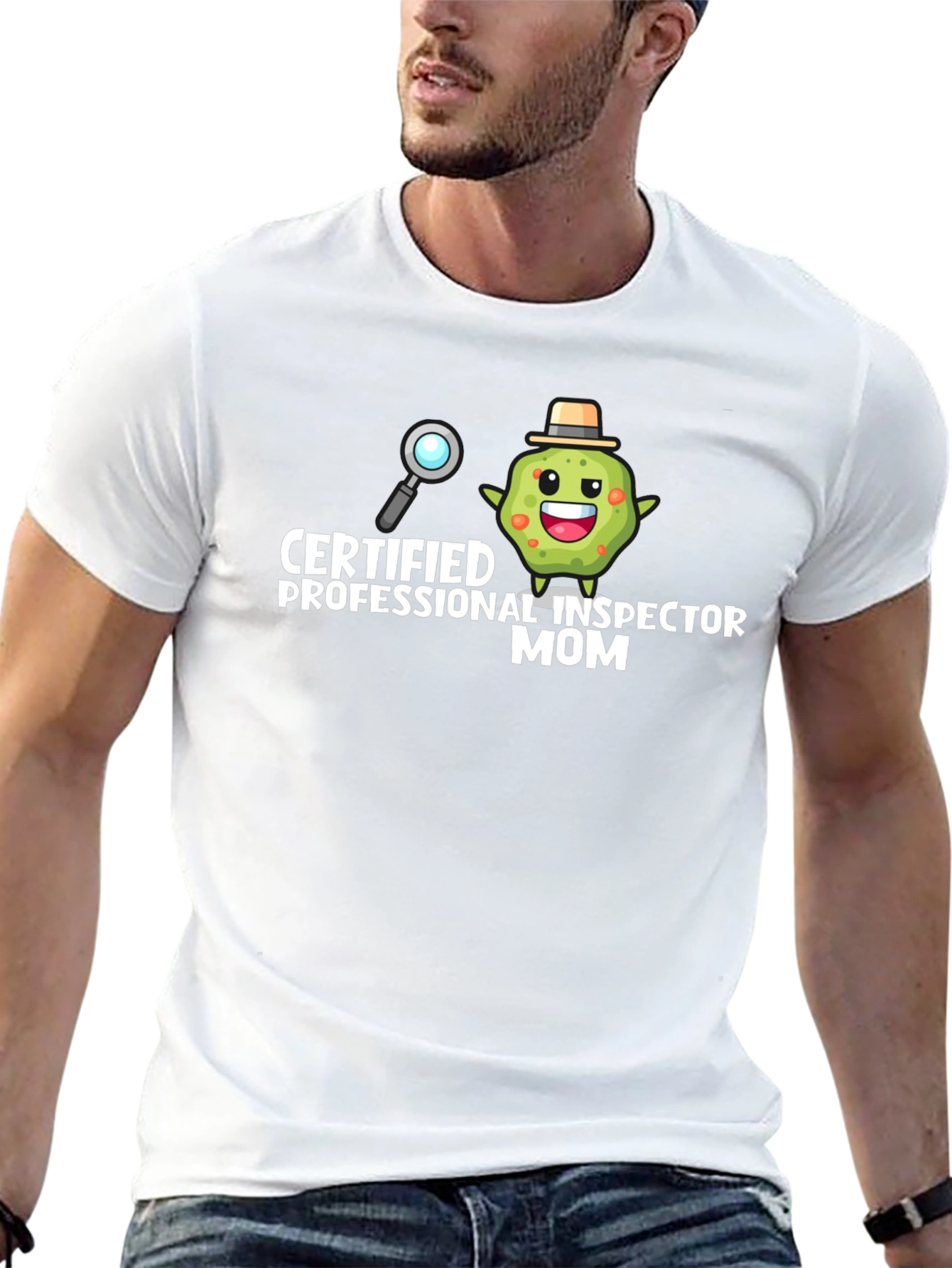 Black Certified Professional Inspector Mom Graphic Tee view 13