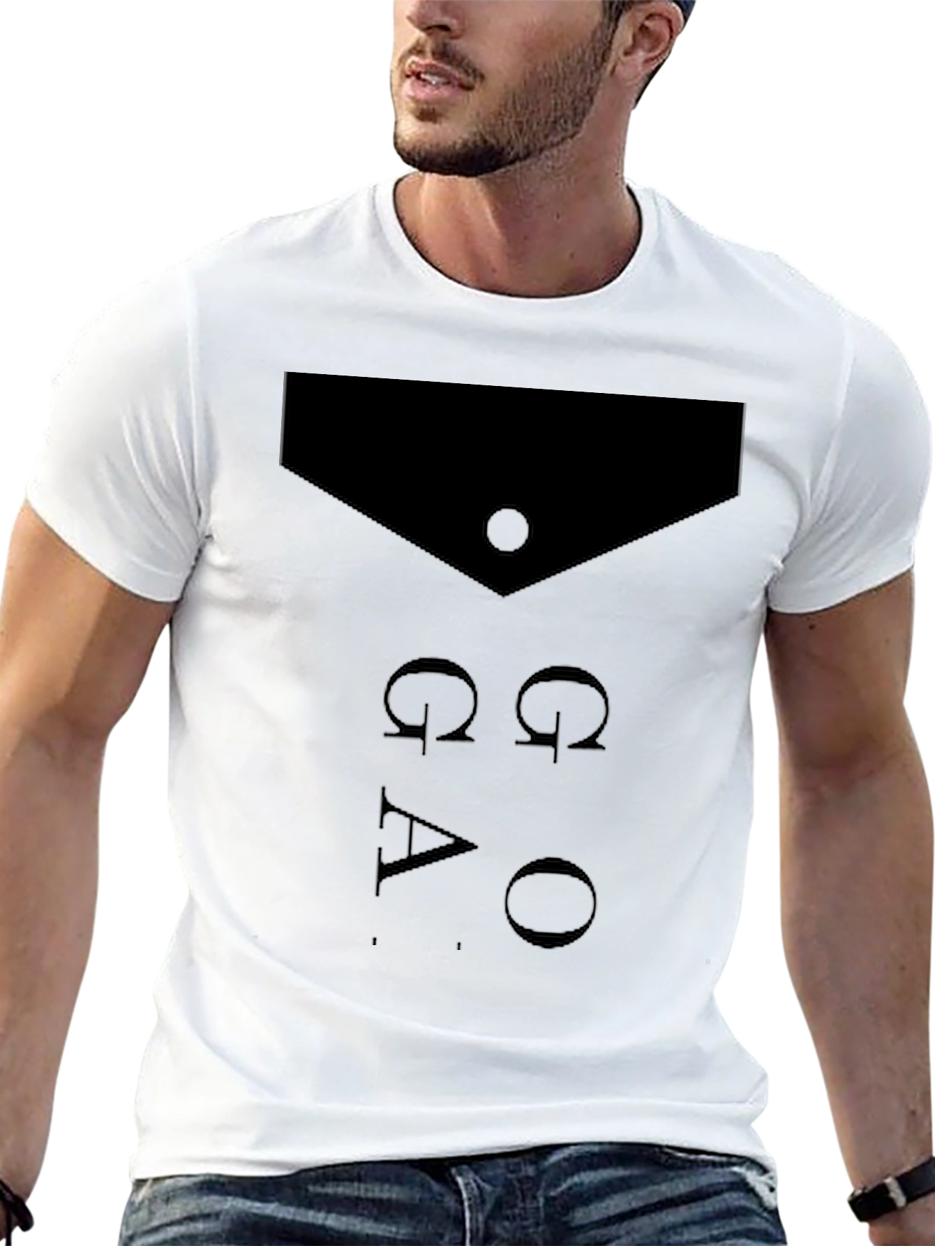 Black Omega Alpha Omega T-Shirt - Men's Black Graphic Tee view 13
