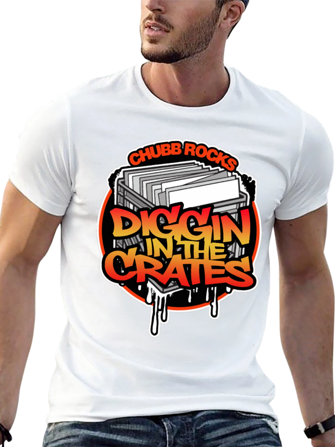 Black Chubb Rocks Diggin' In The Crates Black T-Shirt view 13